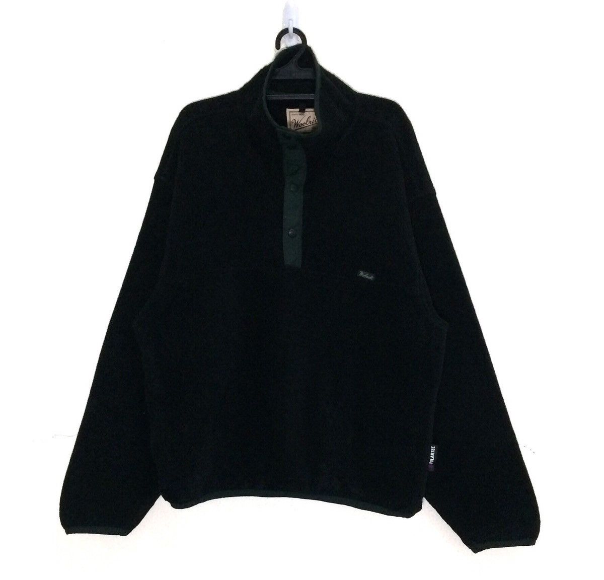 Woolrich Woolen Mills Vintage FLEECE woolrich half Buttons Sweater Made in USA Size US L / EU 52-54 / 3 - 1 Thumbnail