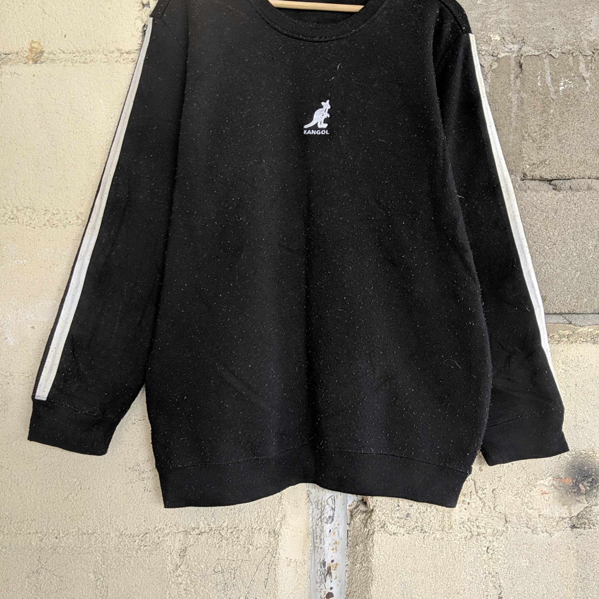Japanese Brand × Vintage Vintage Kangol Black Sweatshirt Rare Size US L / EU 52-54 / 3 - 3 Thumbnail