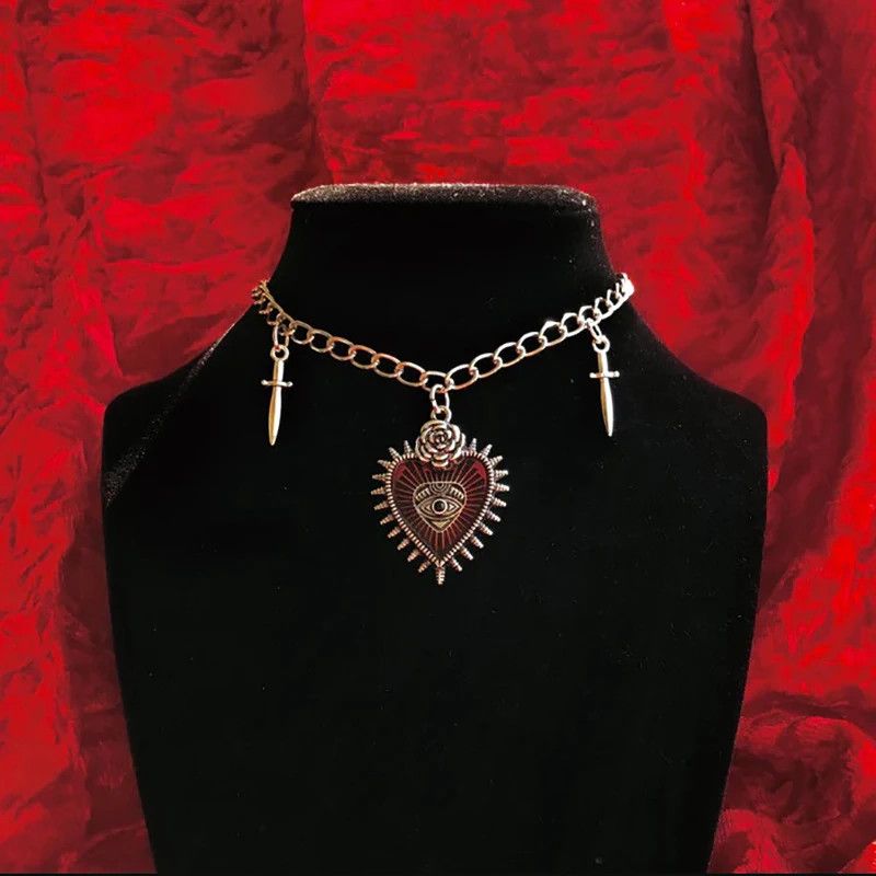 Jewelry Gothic Love Pendant Necklace Size ONE SIZE - 1 Preview