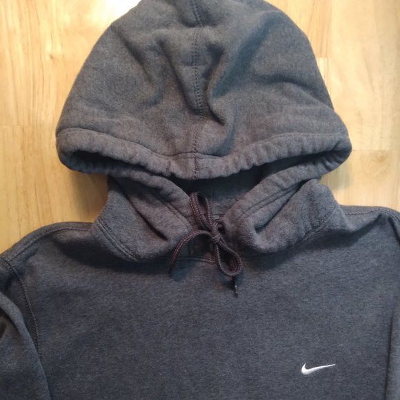 Vintage Nike Small Swoosh Pullover Hoodie Sweatshirt