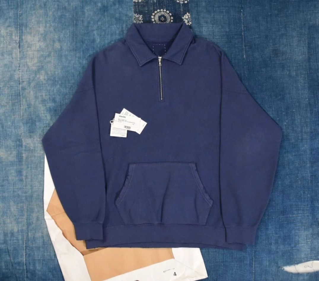 Visvim Visvim 21aw Jumbo Sweat Zip P.O. Uneven Dye | Grailed