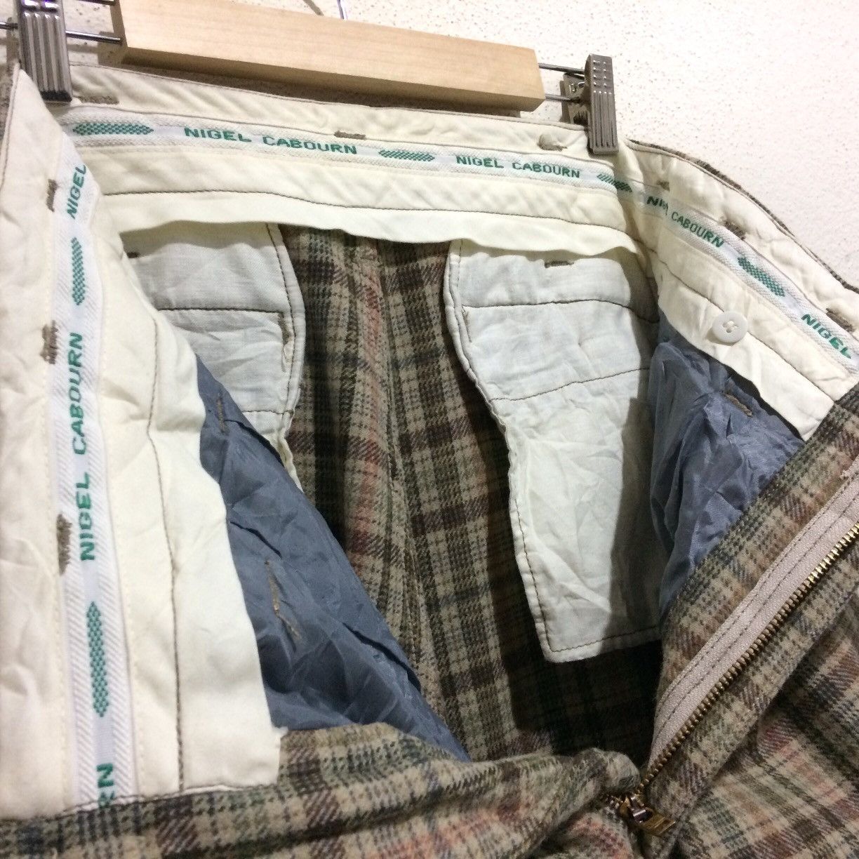 Nigel Cabourn Vintage NIGEL CABOURN ENGLAND Tartan Wool pants Checked Size US 31 - 8 Thumbnail