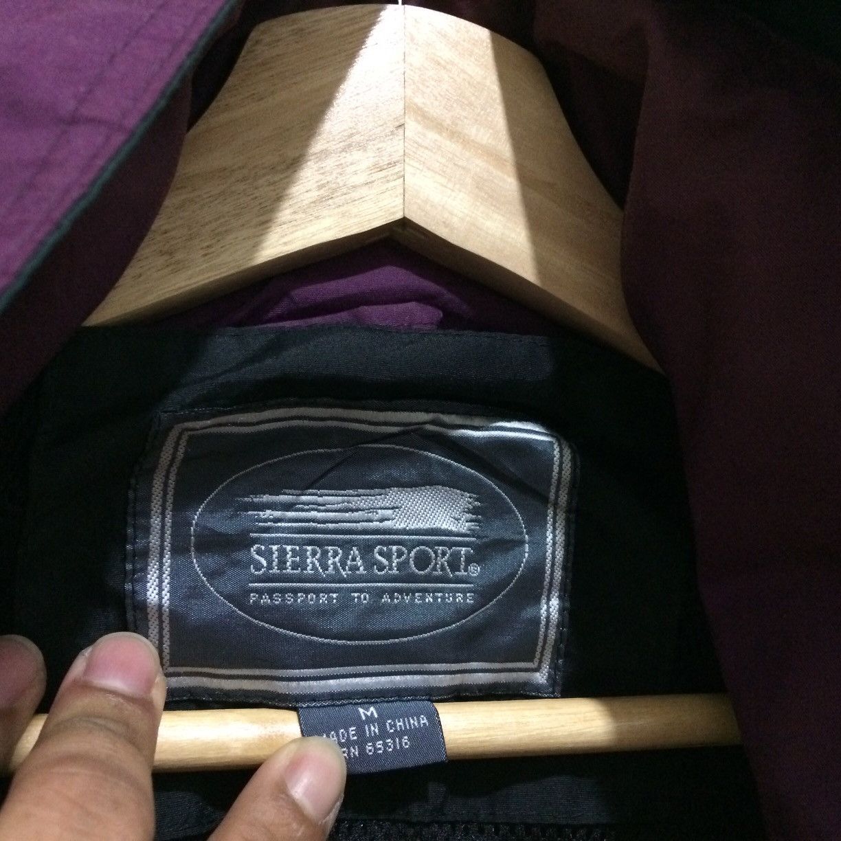 Sierra Vintage Sierra Sport Nylon Jacket Over Size Hoodie Hidden Size US L / EU 52-54 / 3 - 9 Thumbnail