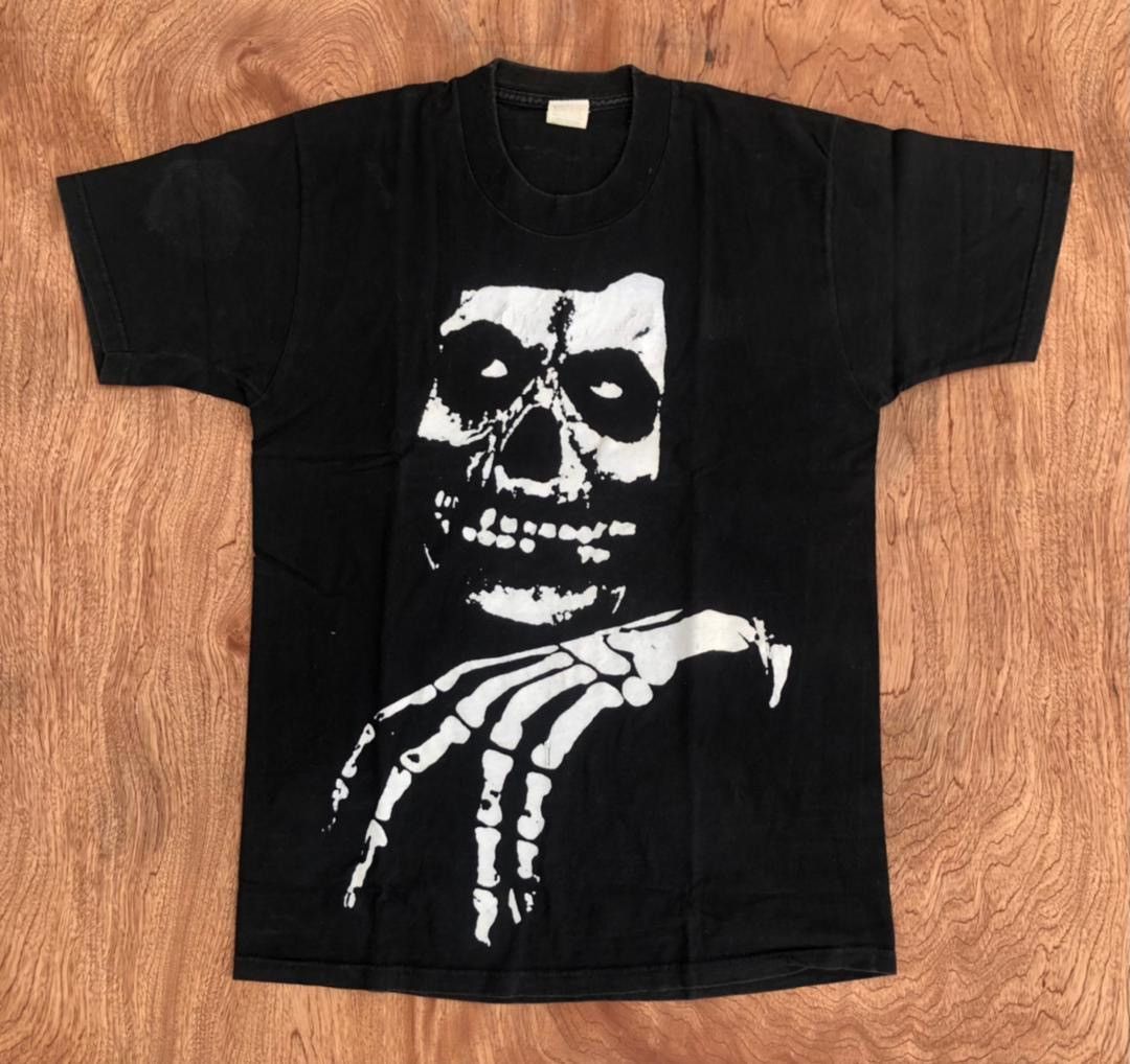 image of Band Tees x Made In USA Vintage Schwartz Skull in Black, Men's (Size Medium)