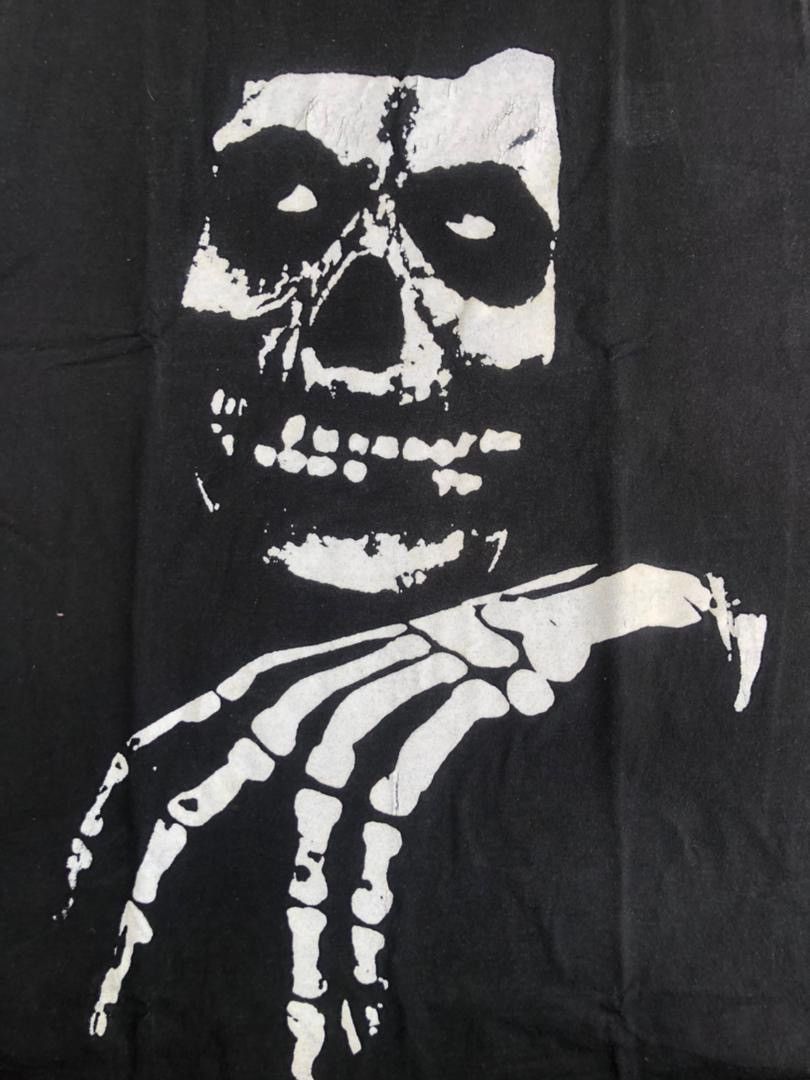Band Tees × Vintage vintage Schwartz skull Size US M / EU 48-50 / 2 - 2 Thumbnail
