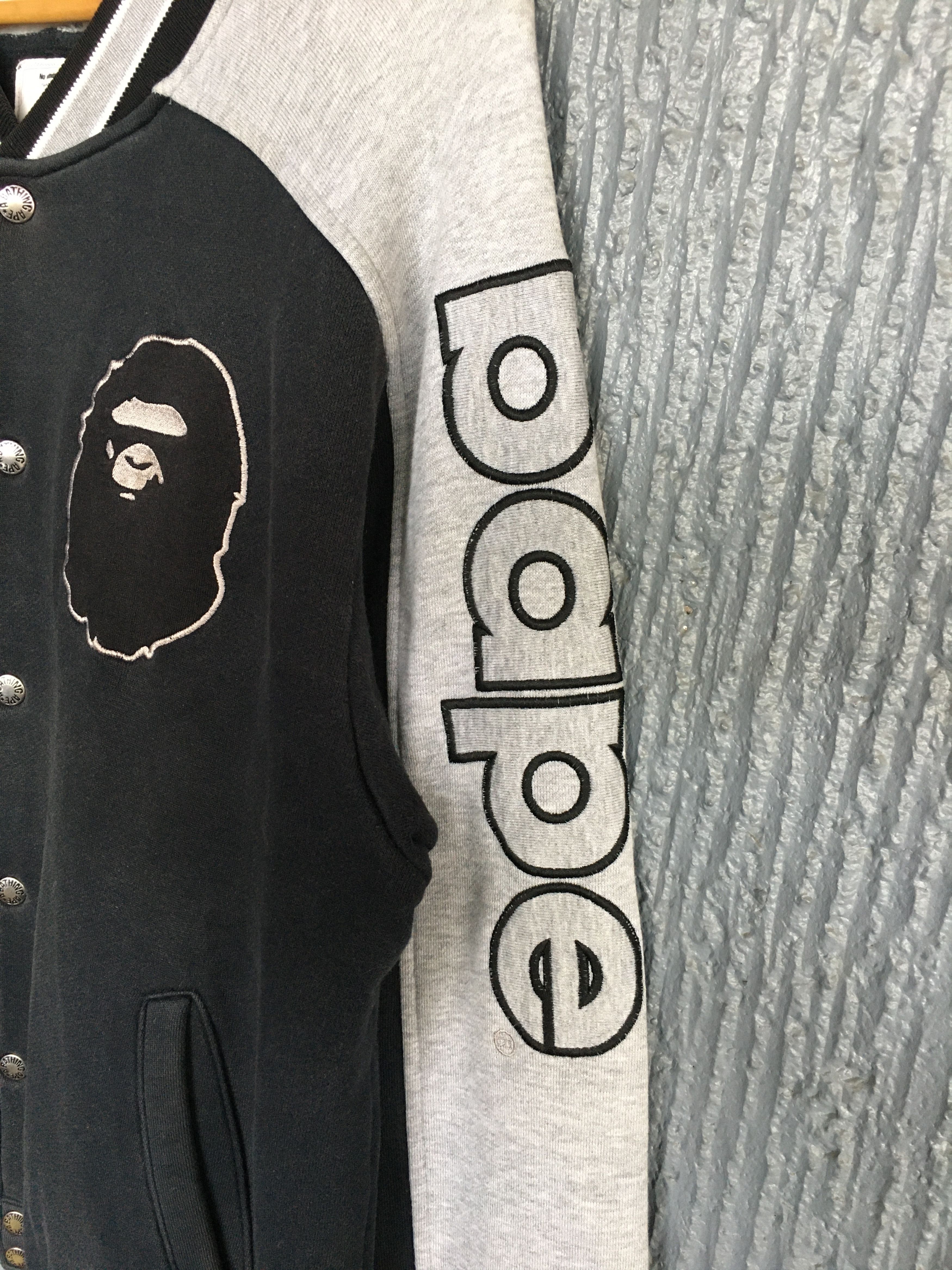Bape OG Bape Spellout Sleeve Varsity Jacket Size US M / EU 48-50 / 2 - 2 Thumbnail