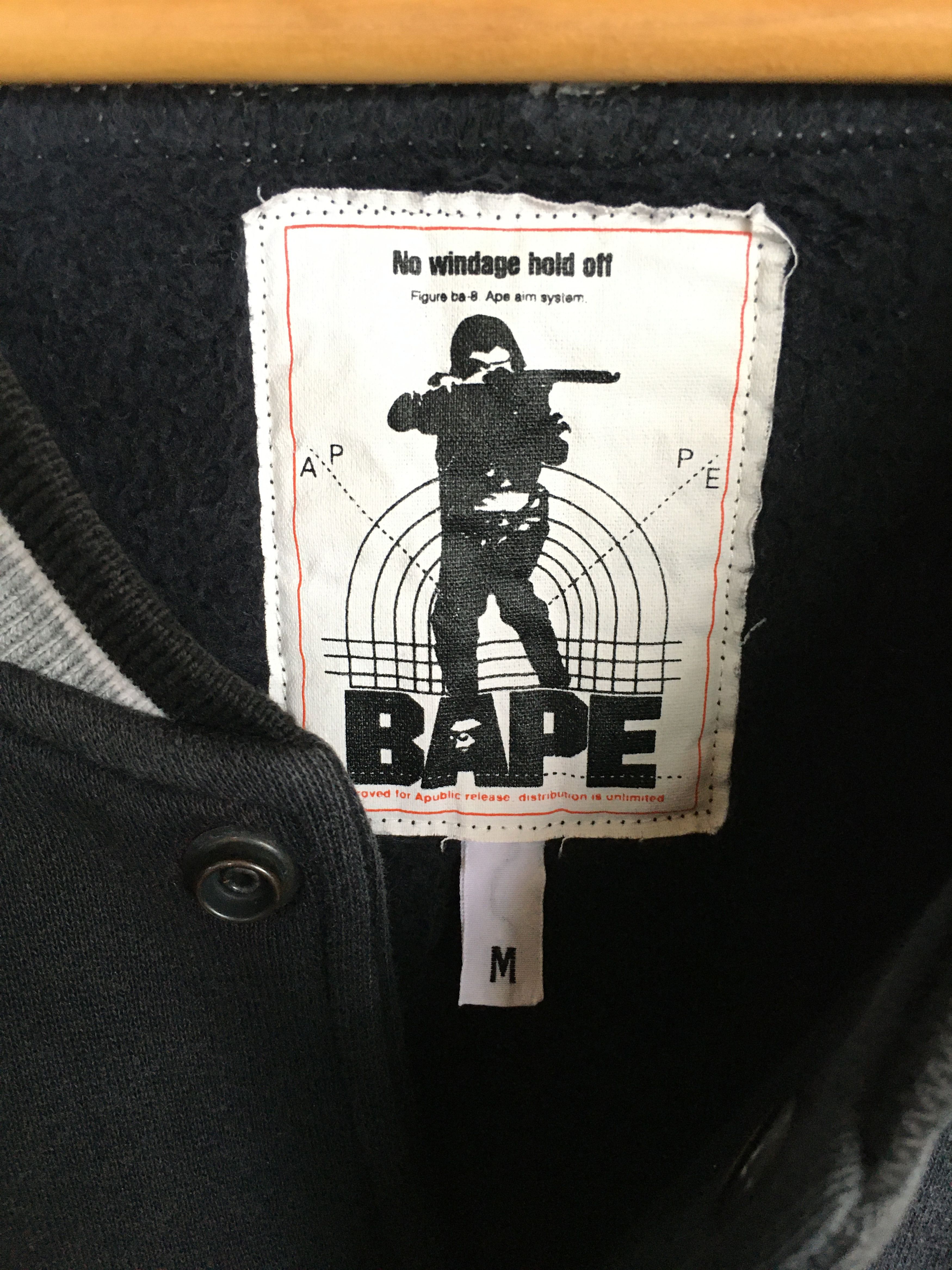 Bape OG Bape Spellout Sleeve Varsity Jacket Size US M / EU 48-50 / 2 - 9 Thumbnail