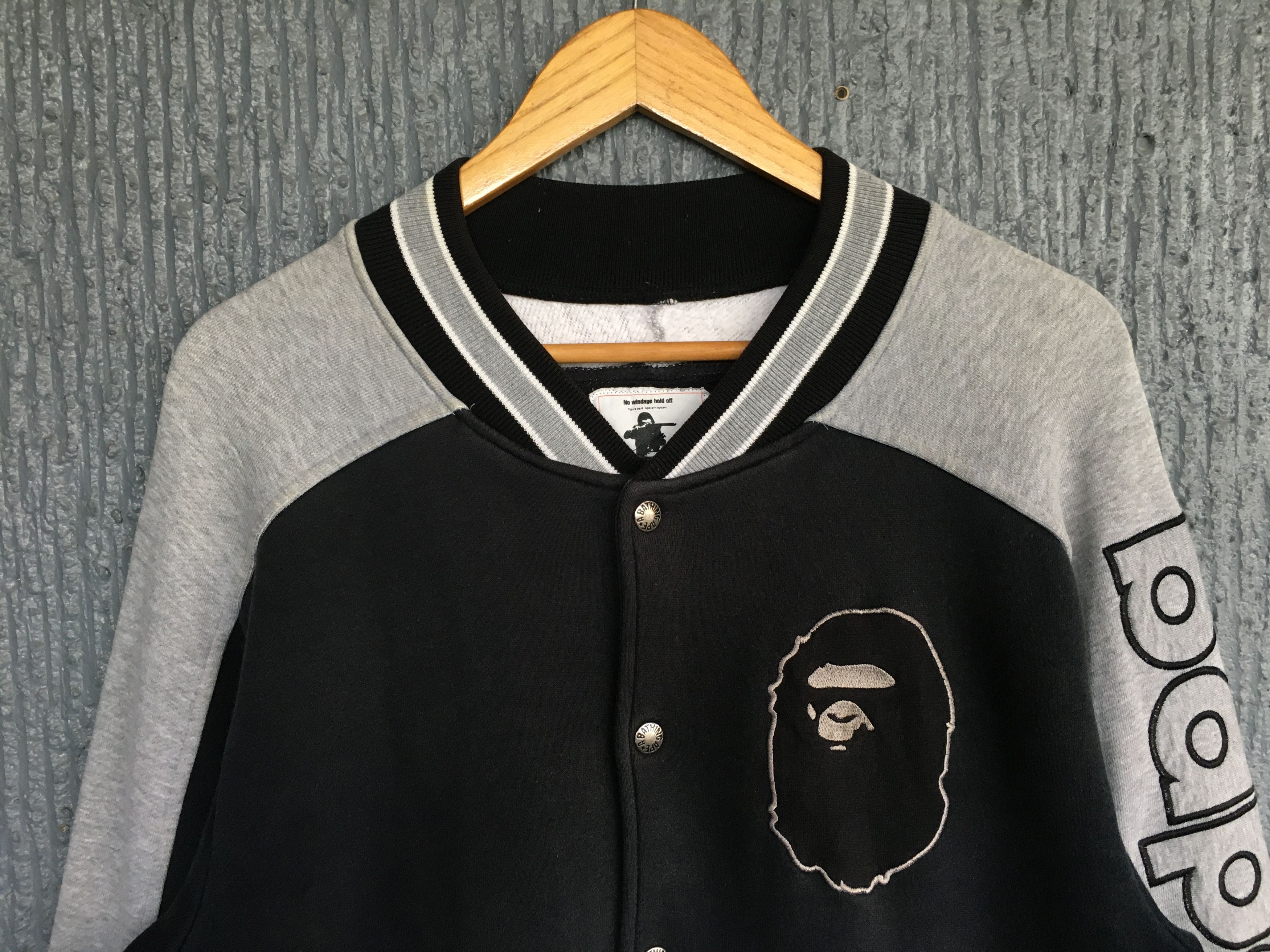 Bape OG Bape Spellout Sleeve Varsity Jacket Size US M / EU 48-50 / 2 - 5 Thumbnail