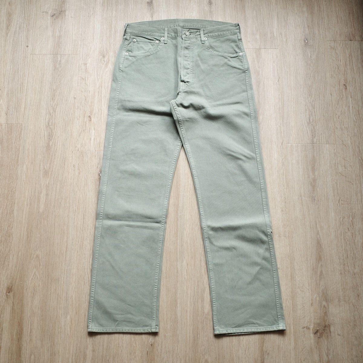 Visvim FLUXUS 01 DMGD (DRY PIQUE) Size US 30 / EU 46 - 1 Thumbnail