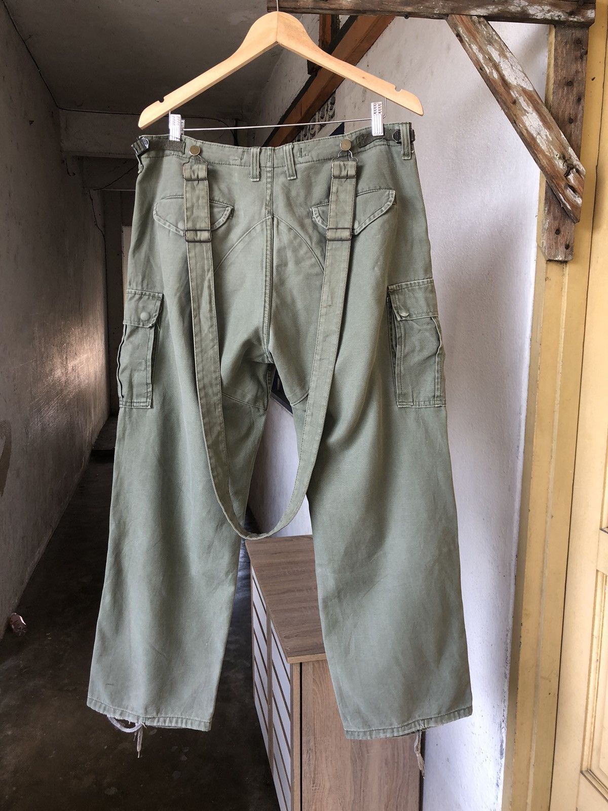 Vintage Vintage Army Loose Cut Distressed Cargo Pants Size US 34 / EU 50 - 3 Thumbnail
