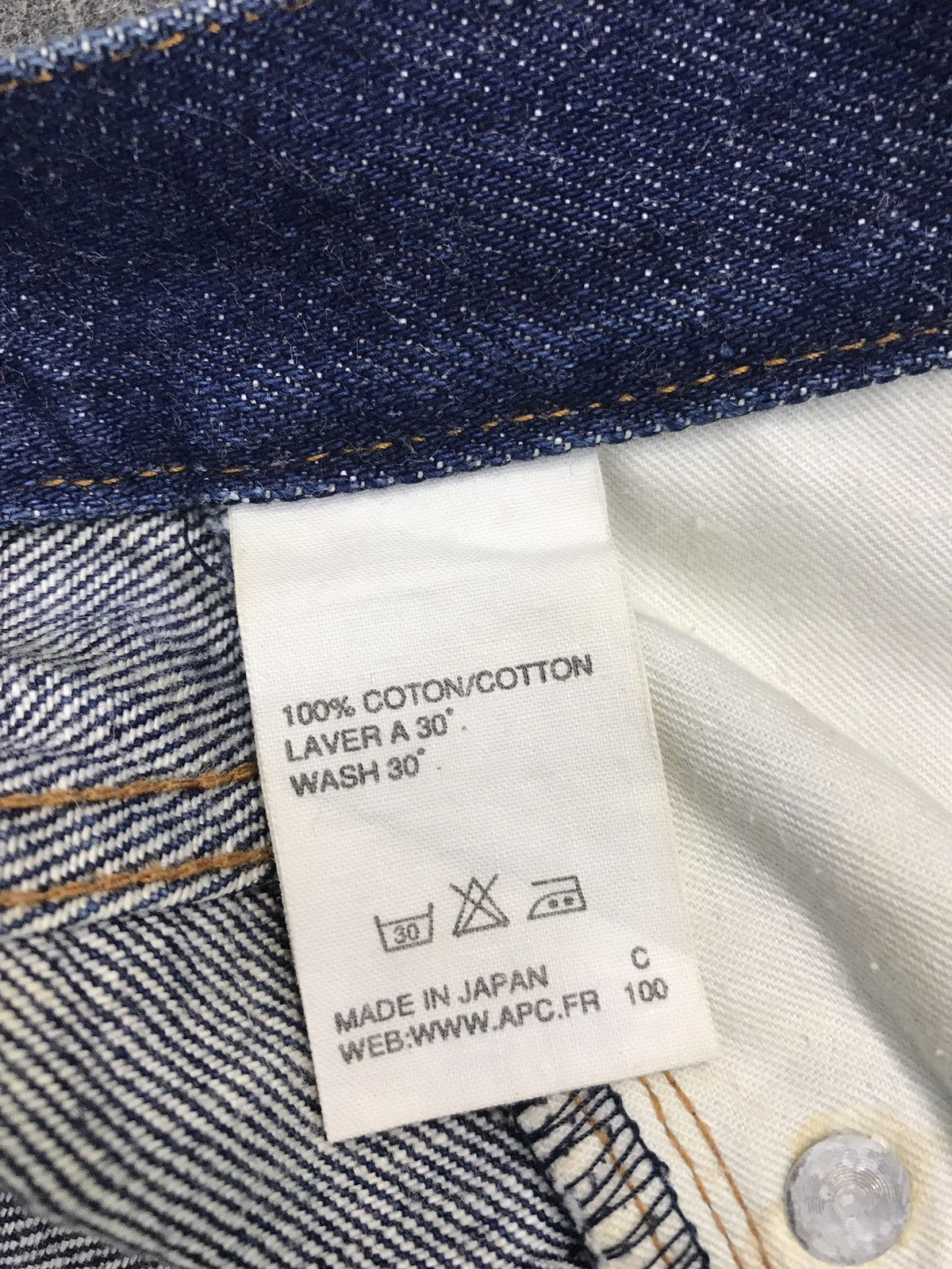 A.P.C. Vintage A.P.C Selvedge Denim Indigo Jeans Size US 26 / EU 42 - 11 Thumbnail
