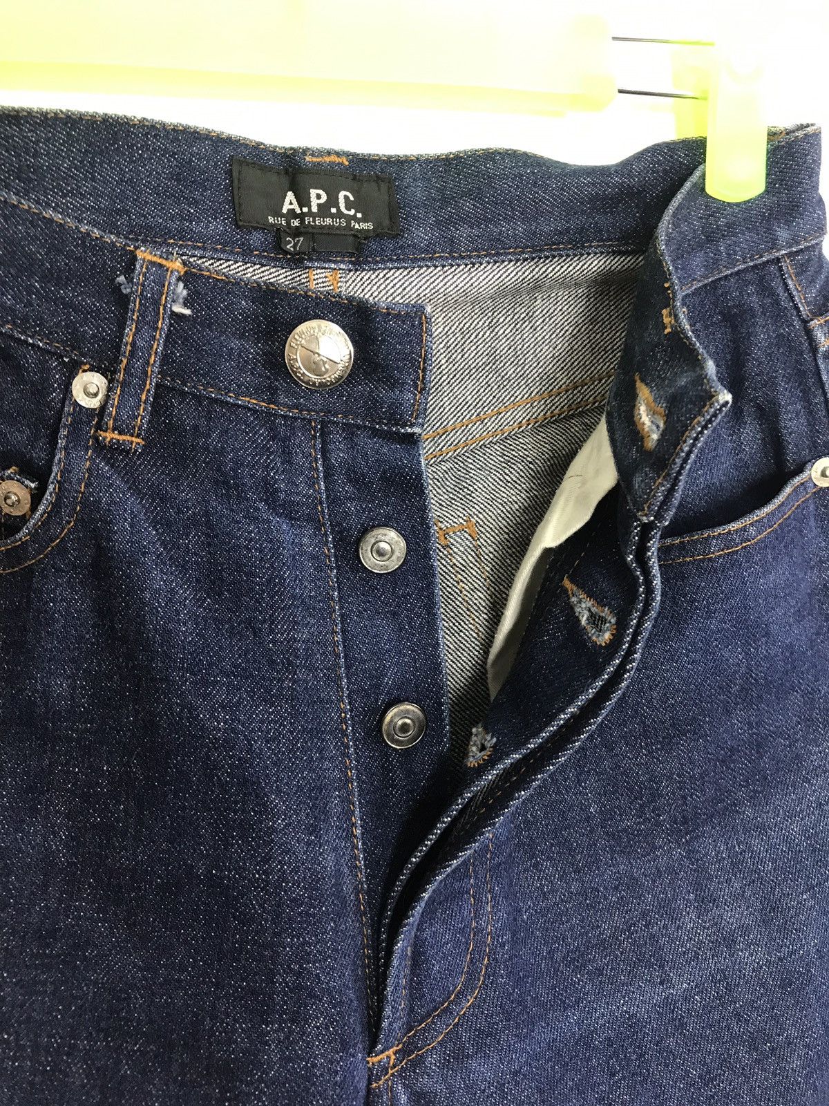A.P.C. Vintage A.P.C Selvedge Denim Indigo Jeans Size US 26 / EU 42 - 7 Thumbnail
