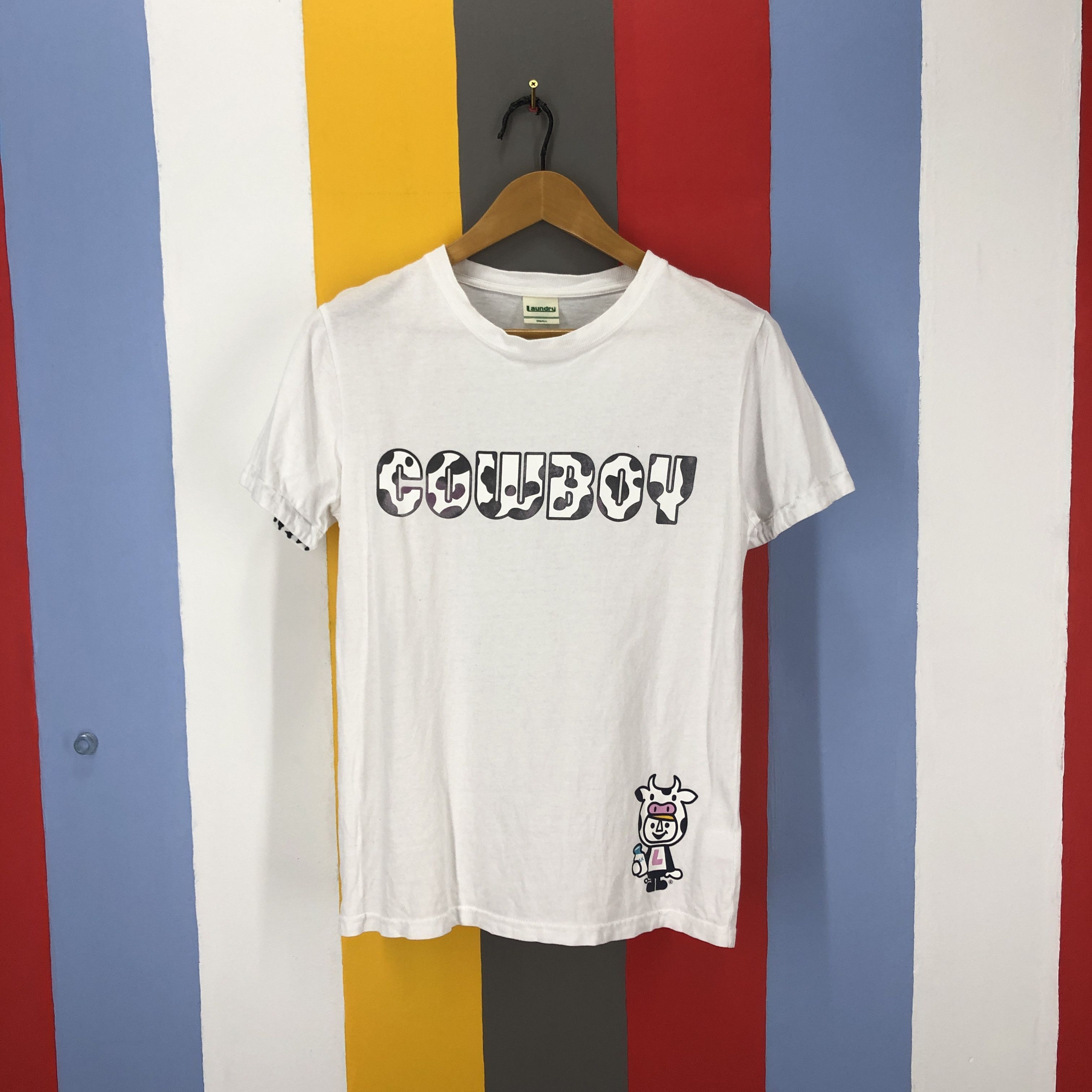 Japanese Brand COWBOY by LAUNDRY Crew Neck T Shirt #0920/AH Size US S / EU 44-46 / 1 - 1 Thumbnail