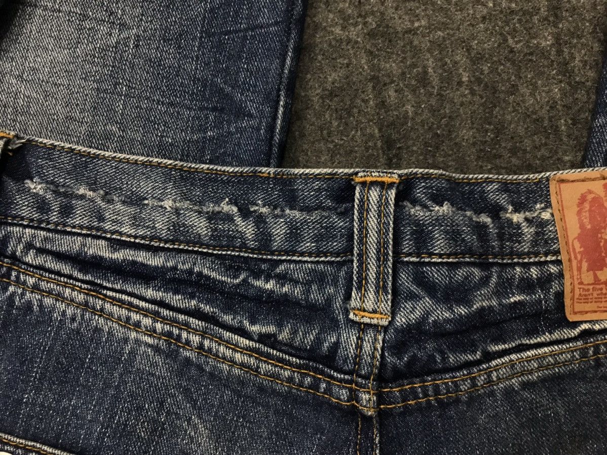 Indian Motorcycle Vtg Denim Apache Geronimo Mind Of Usa Leather Pocket Beck Size US 32 / EU 48 - 25 Thumbnail