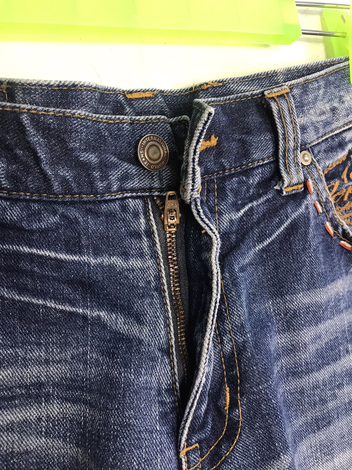 Indian Motorcycle Vtg Denim Apache Geronimo Mind Of Usa Leather Pocket Beck Size US 32 / EU 48 - 8 Thumbnail