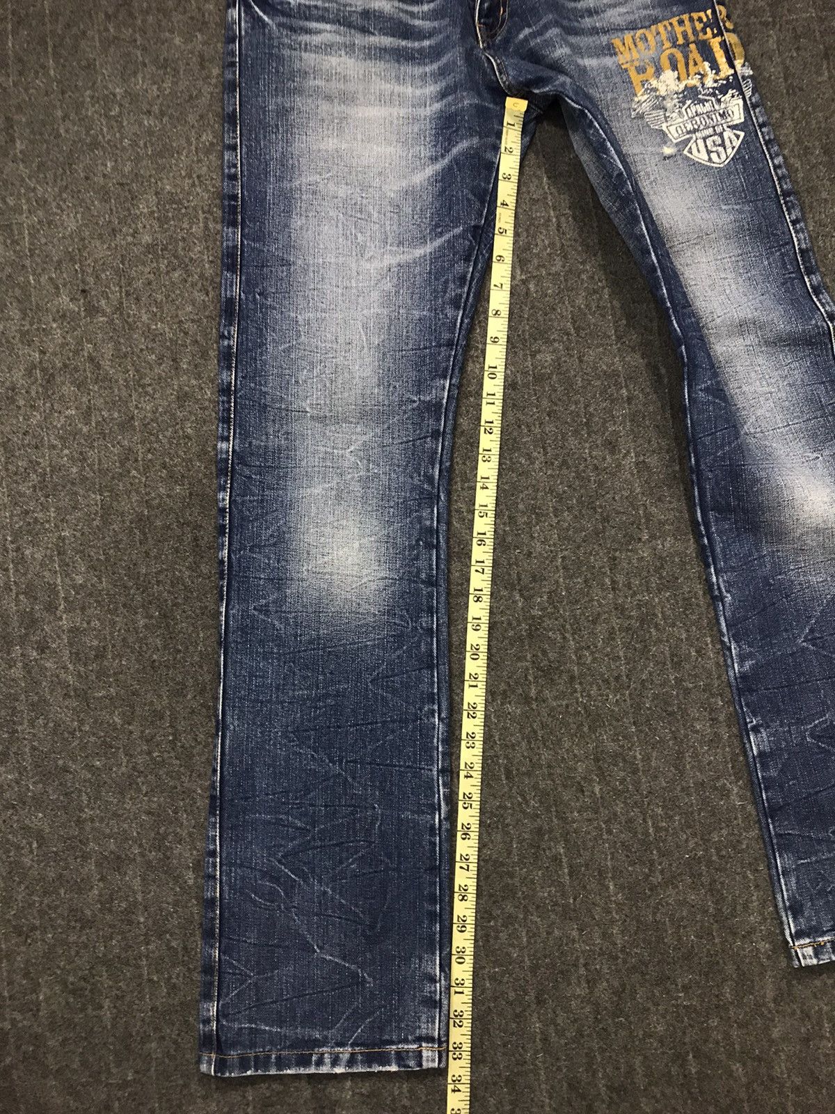 Indian Motorcycle Vtg Denim Apache Geronimo Mind Of Usa Leather Pocket Beck Size US 32 / EU 48 - 23 Thumbnail