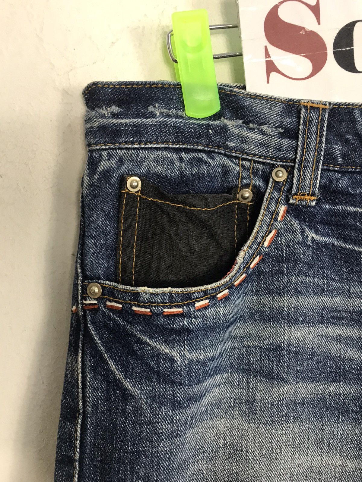 Indian Motorcycle Vtg Denim Apache Geronimo Mind Of Usa Leather Pocket Beck Size US 32 / EU 48 - 7 Thumbnail