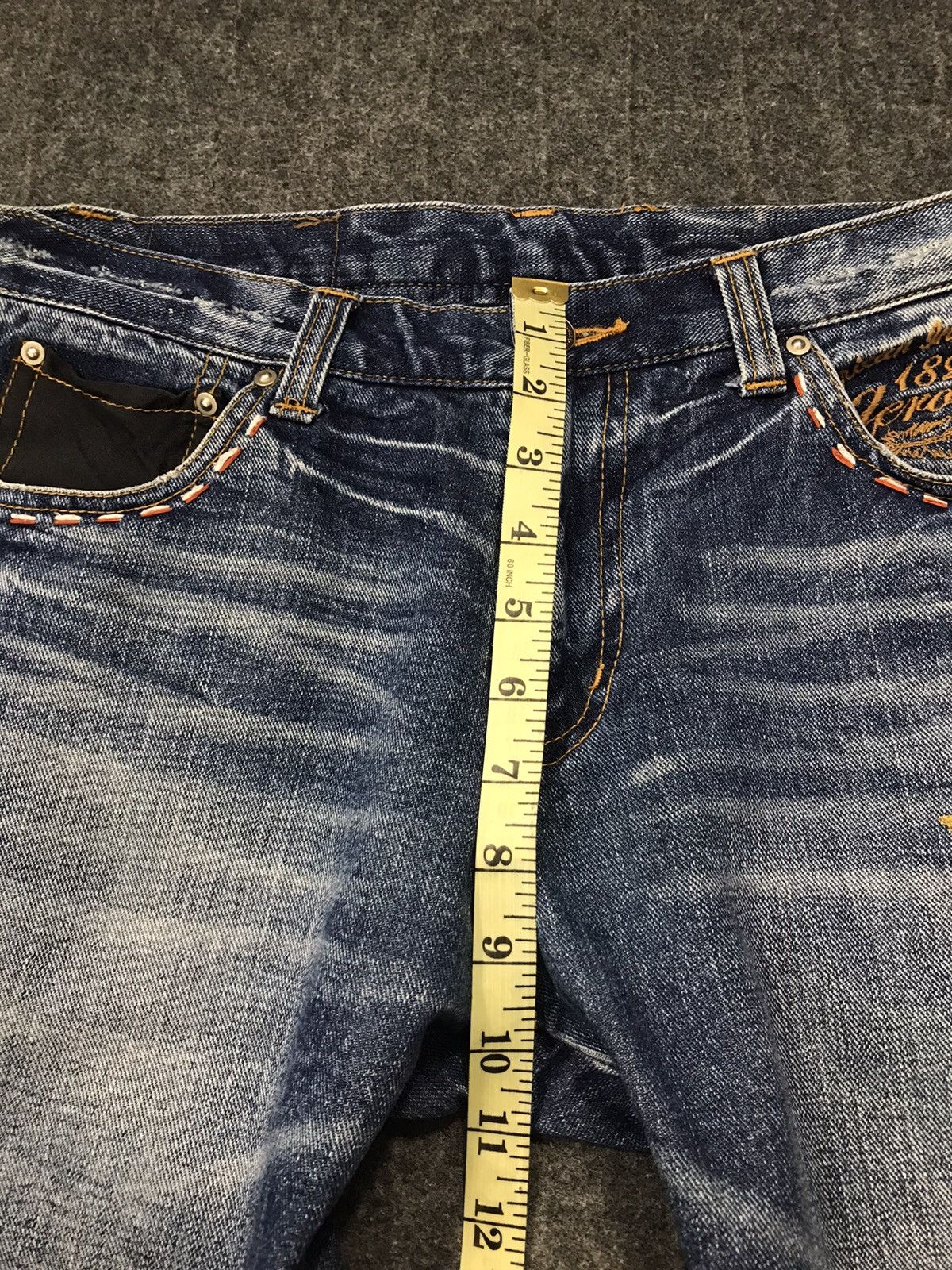 Indian Motorcycle Vtg Denim Apache Geronimo Mind Of Usa Leather Pocket Beck Size US 32 / EU 48 - 19 Thumbnail