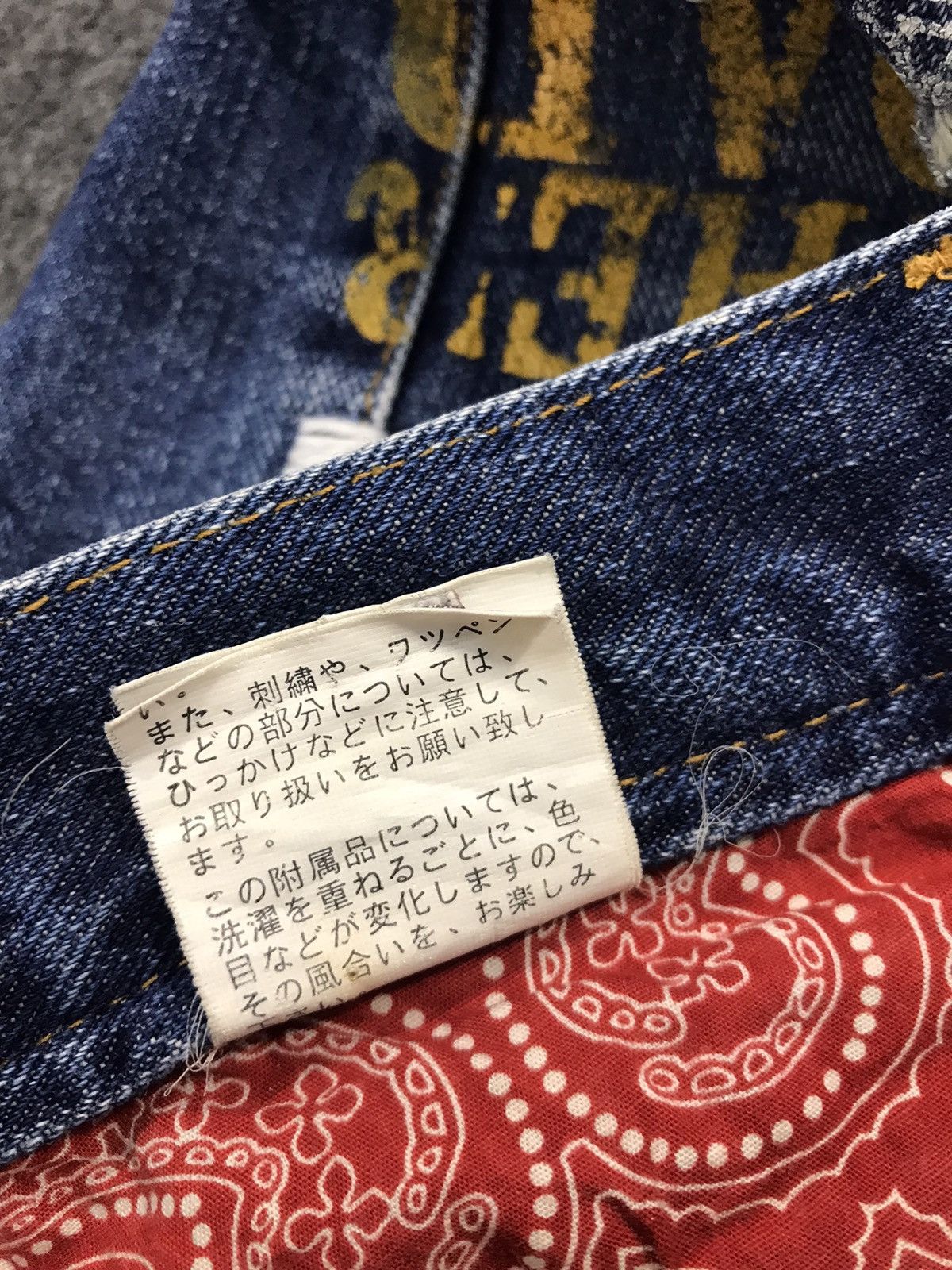 Indian Motorcycle Vtg Denim Apache Geronimo Mind Of Usa Leather Pocket Beck Size US 32 / EU 48 - 16 Thumbnail