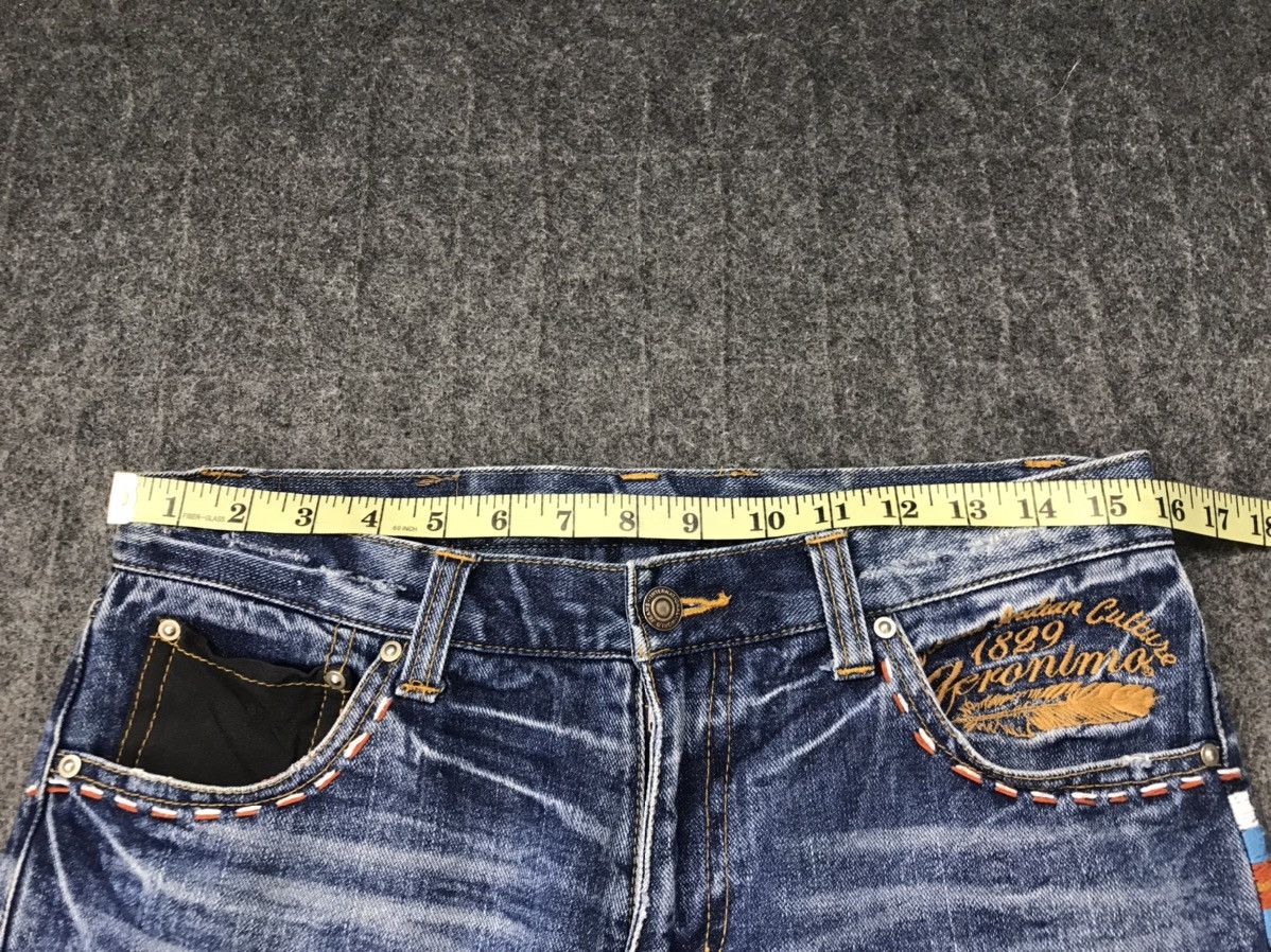 Indian Motorcycle Vtg Denim Apache Geronimo Mind Of Usa Leather Pocket Beck Size US 32 / EU 48 - 18 Thumbnail
