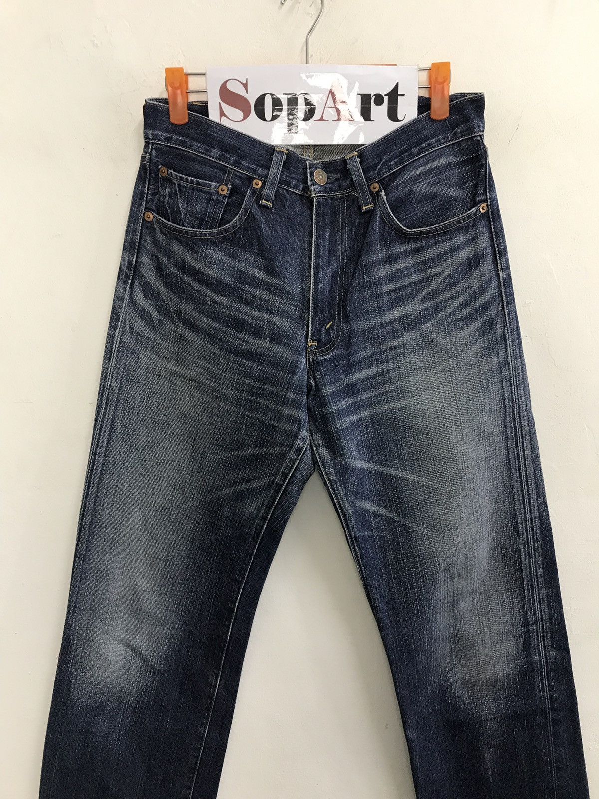 Levi's Vintage Clothing Vintage Levi's Red Loop 510 Indigo Denim Jeans Size US 29 - 3 Thumbnail