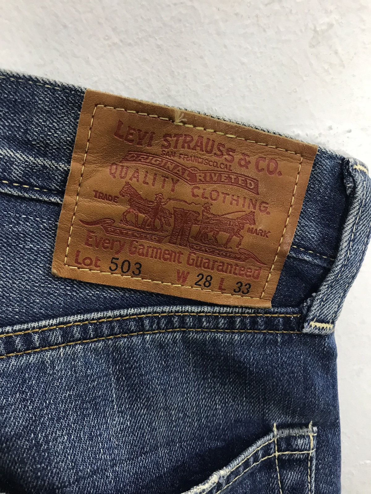 Levi's × Vintage Vintage Levi’s Lot 503 Denim Jeans Style Size US 29 - 13 Thumbnail