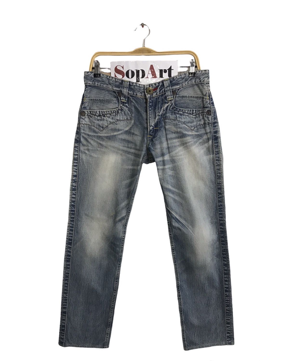 Japanese Brand × Vintage Vintage Blue Way Distressed Made In Nippon Design Size US 34 / EU 50 - 1 Thumbnail