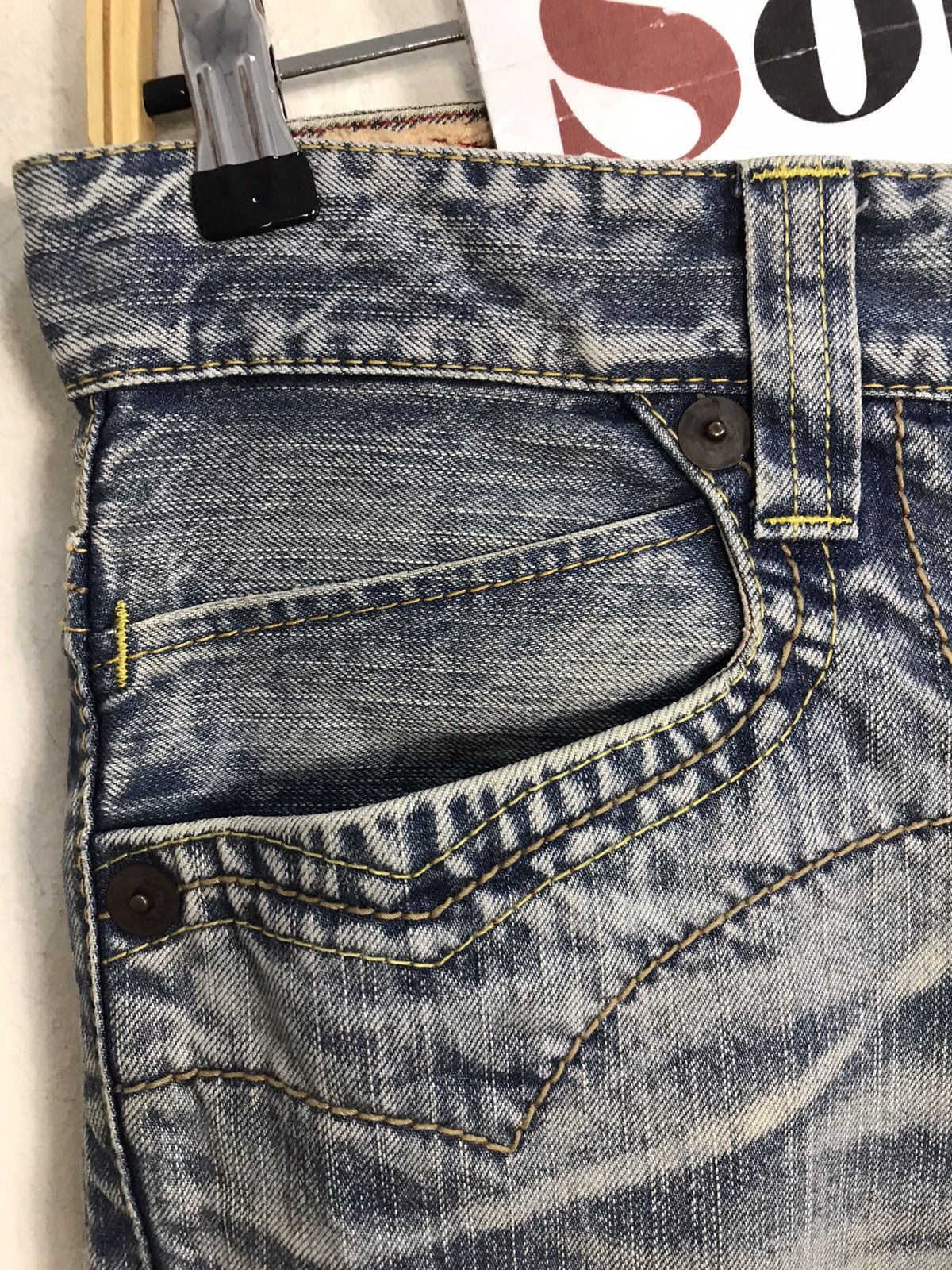 Japanese Brand × Vintage Vintage Blue Way Distressed Made In Nippon Design Size US 34 / EU 50 - 7 Thumbnail