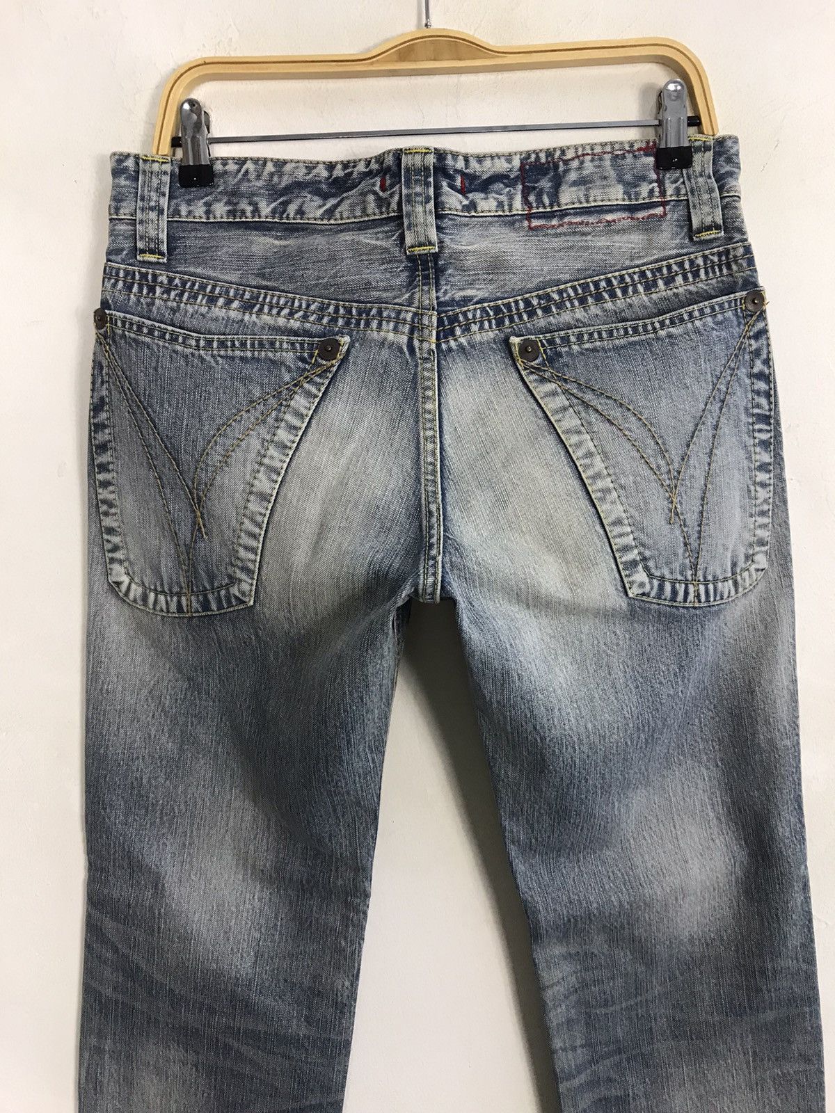 Japanese Brand × Vintage Vintage Blue Way Distressed Made In Nippon Design Size US 34 / EU 50 - 10 Thumbnail