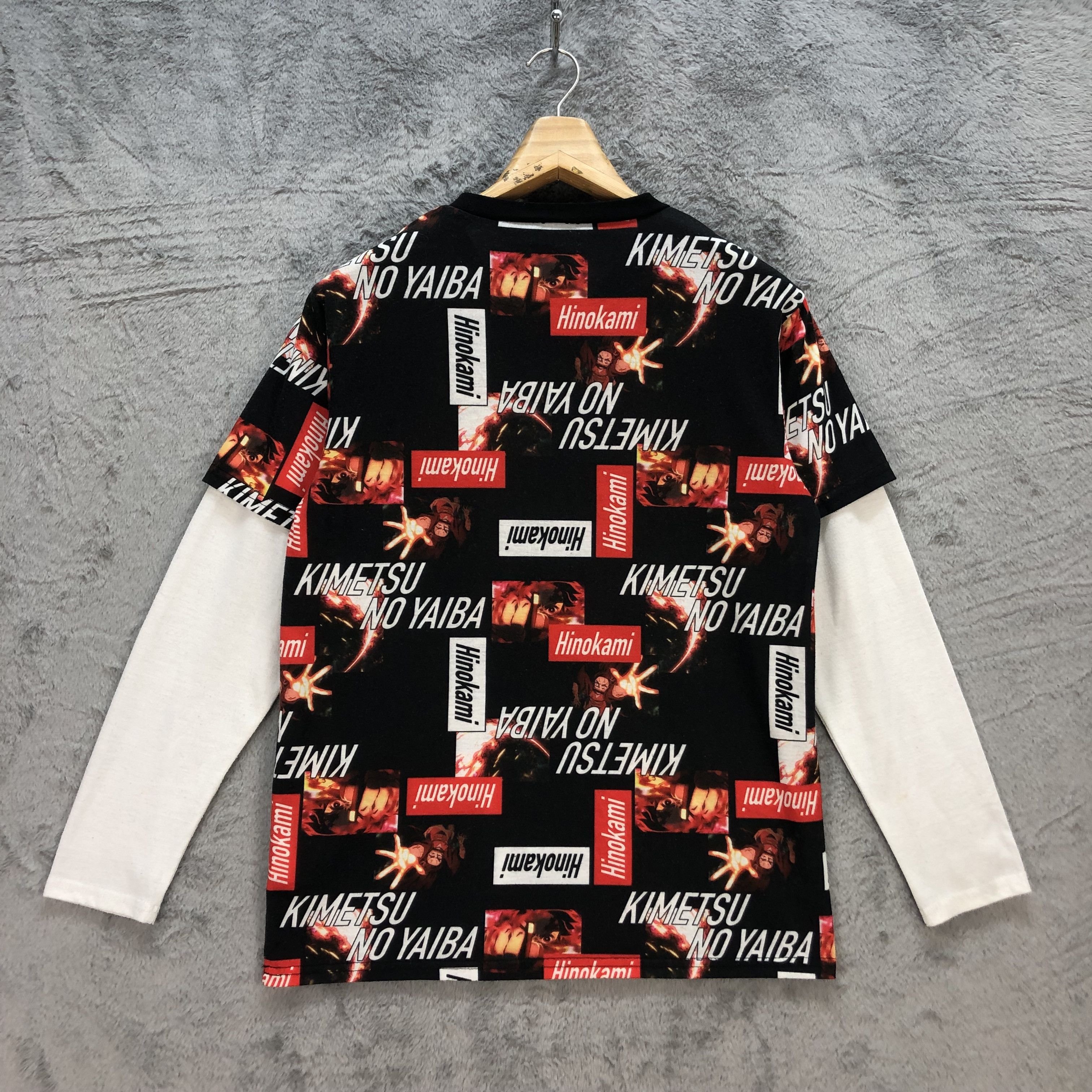 Japanese Brand DEMON SLAYER FULLPRINT LONG SLEEVE T SHIRT #6601-76 Size US M / EU 48-50 / 2 - 11 Thumbnail