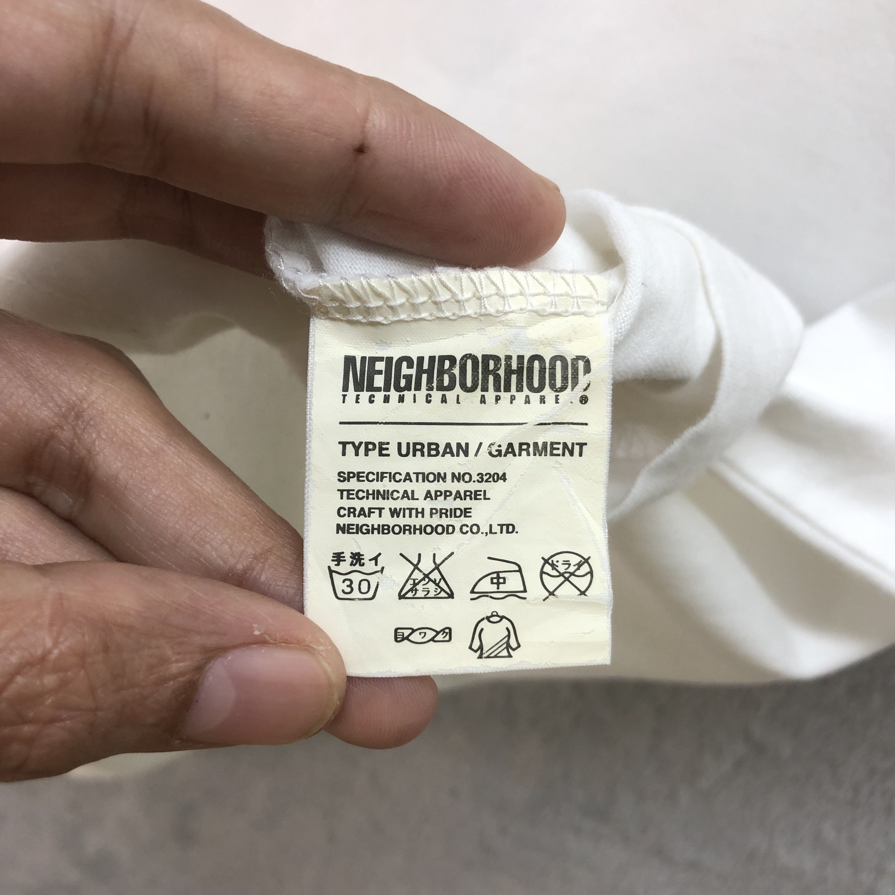 Japanese Brand NEIGHBORHOOD BIG LOGO WHITE T SHIRT #6602-76 Size M / US 6-8 / IT 42-44 - 10 Thumbnail