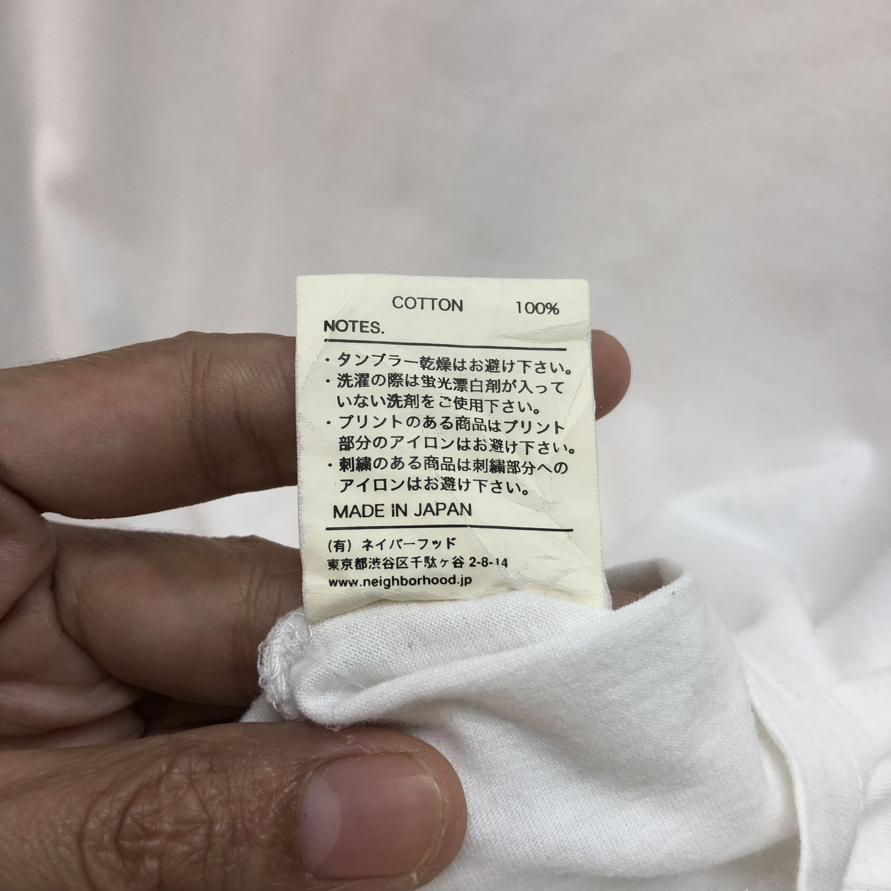 Japanese Brand NEIGHBORHOOD BIG LOGO WHITE T SHIRT #6602-76 Size M / US 6-8 / IT 42-44 - 11 Thumbnail