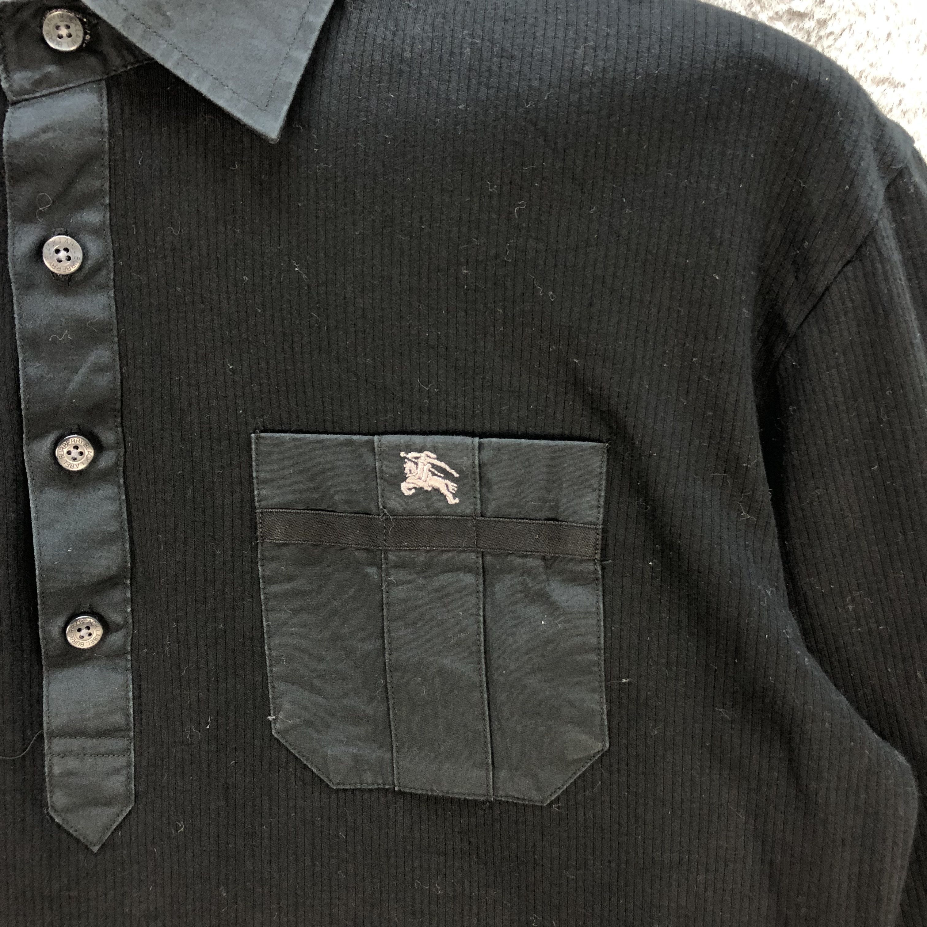 Burberry BURBERRY BLACK LABEL LONG SLEEVE CROPPED POLO SHIRT #6603-76 Size US S / EU 44-46 / 1 - 3 Thumbnail