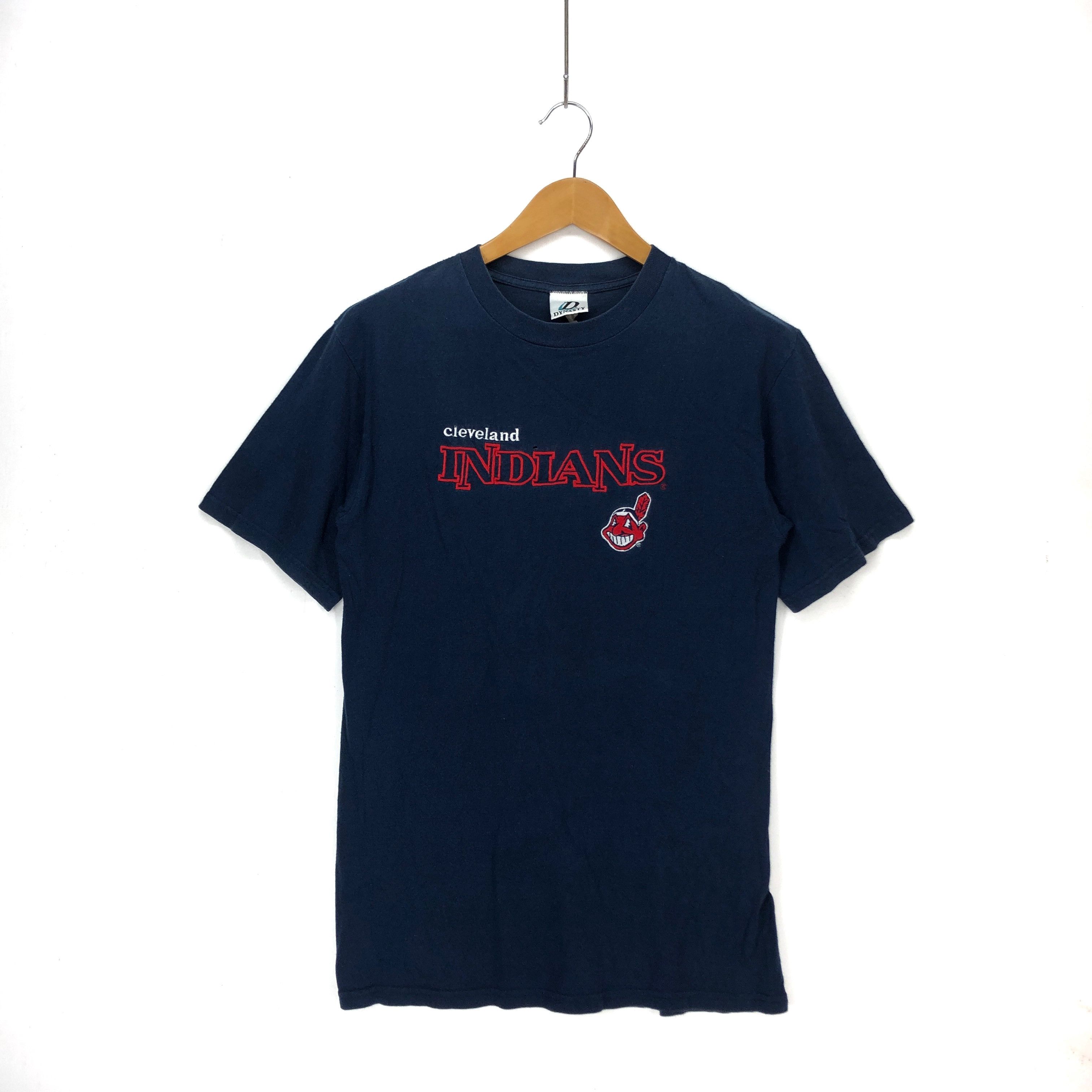 MLB 90s Vintage RED INDIANS CLEVELAND Crew Neck T Shirt #1230-43 Size US S / EU 44-46 / 1 - 1 Thumbnail