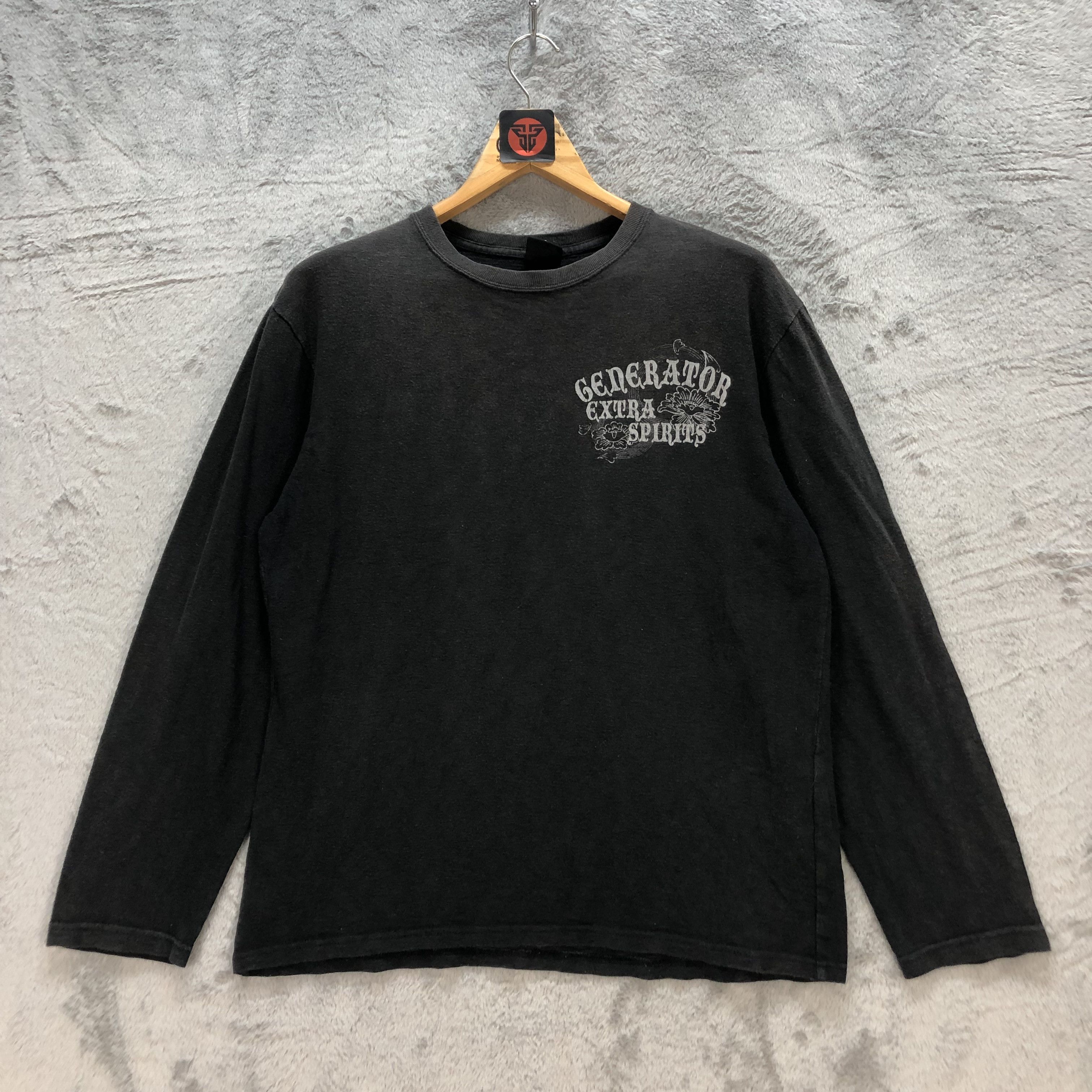 Japanese Brand OBLO GENERATOR EXTRA SPIRIT LONG SLEEVE T SHIRT #6607-76 Size US L / EU 52-54 / 3 - 3 Thumbnail
