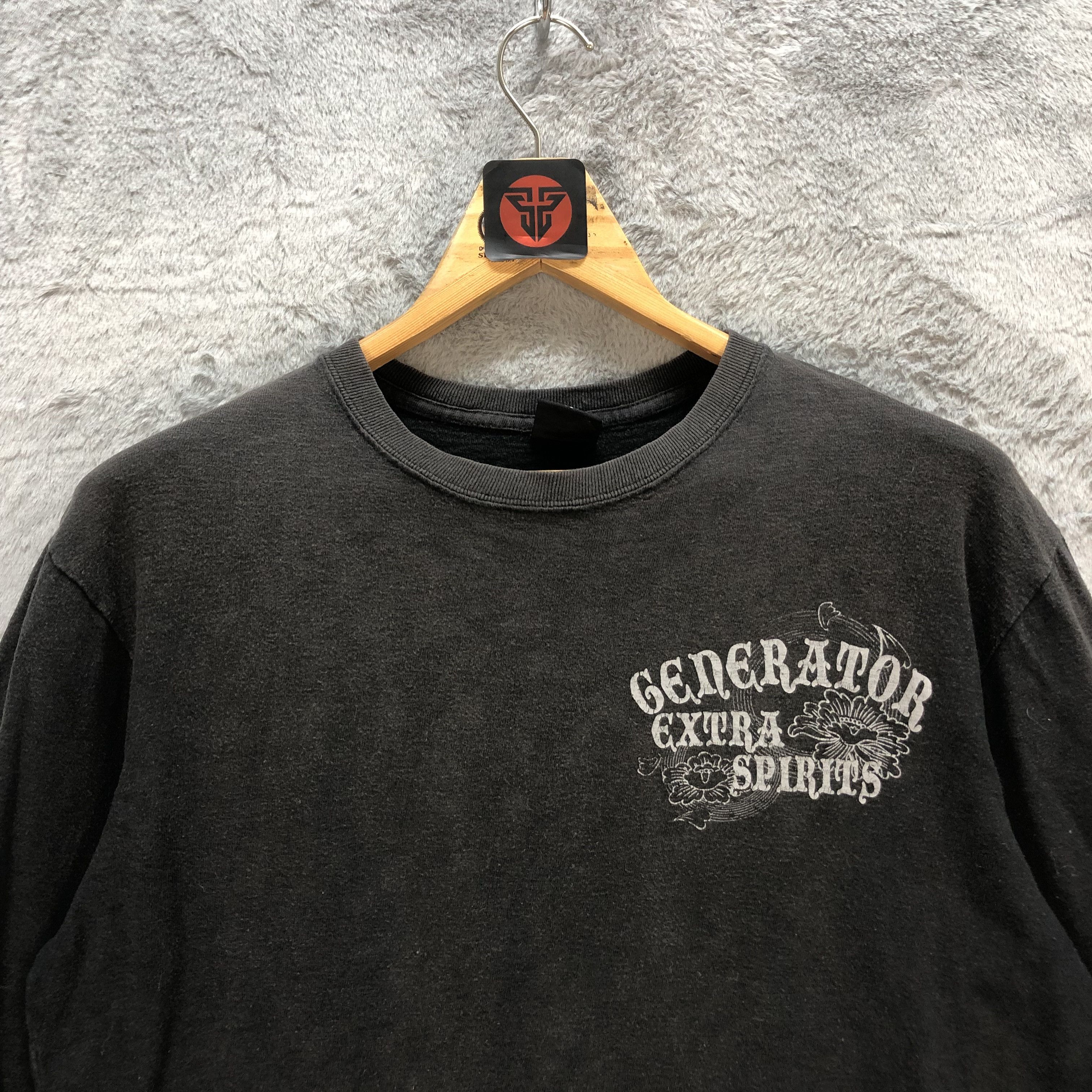 Japanese Brand OBLO GENERATOR EXTRA SPIRIT LONG SLEEVE T SHIRT #6607-76 Size US L / EU 52-54 / 3 - 4 Thumbnail