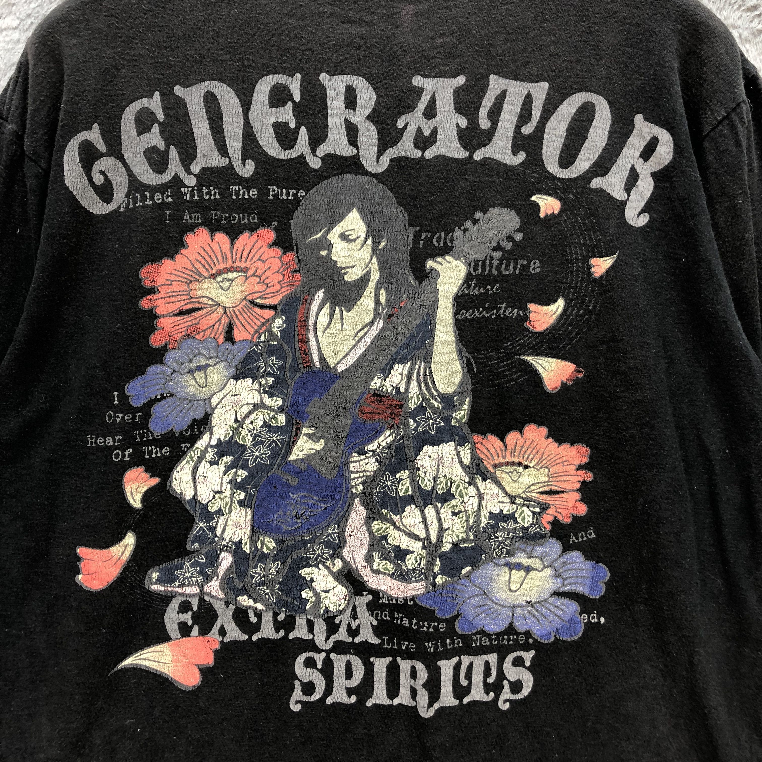 Japanese Brand OBLO GENERATOR EXTRA SPIRIT LONG SLEEVE T SHIRT #6607-76 Size US L / EU 52-54 / 3 - 2 Thumbnail