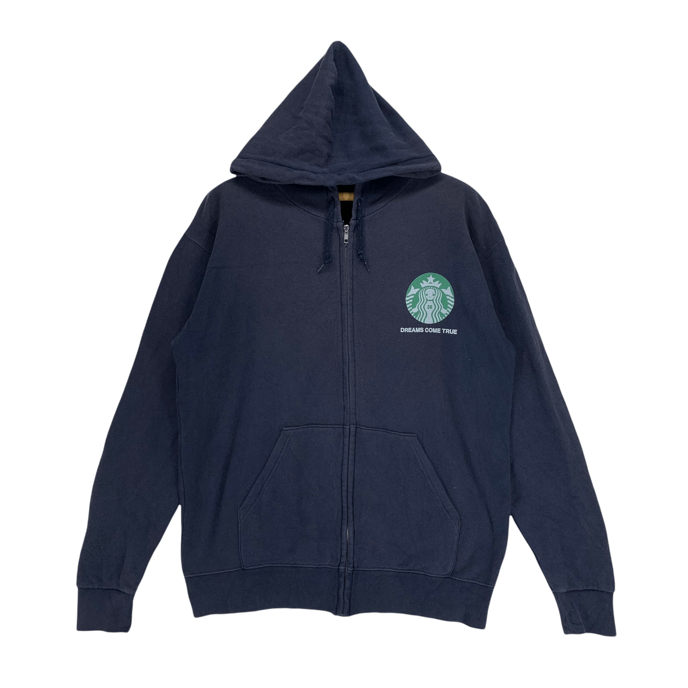 Japanese Brand Dream Come True Bear Printed Zipper Hoodie #3488-100 Size US L / EU 52-54 / 3 - 3 Thumbnail