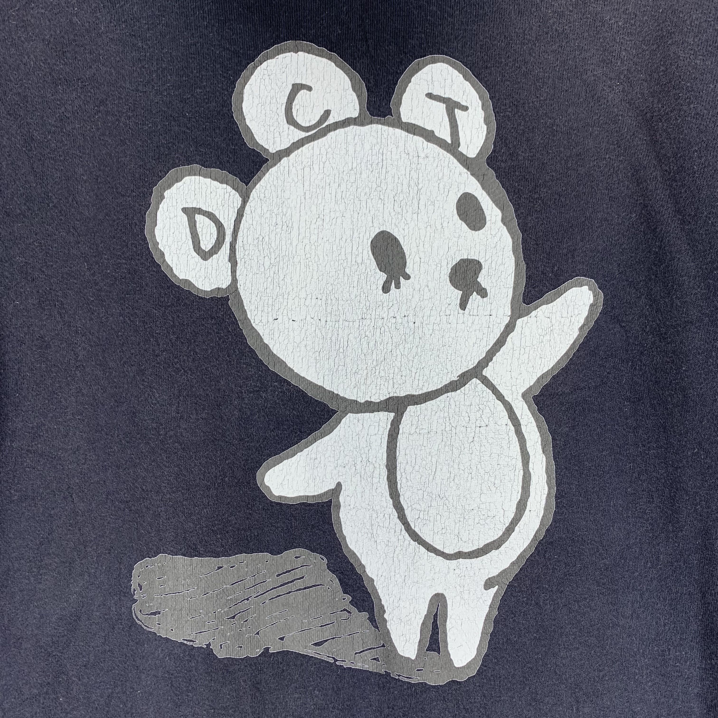 Japanese Brand Dream Come True Bear Printed Zipper Hoodie #3488-100 Size US L / EU 52-54 / 3 - 2 Thumbnail