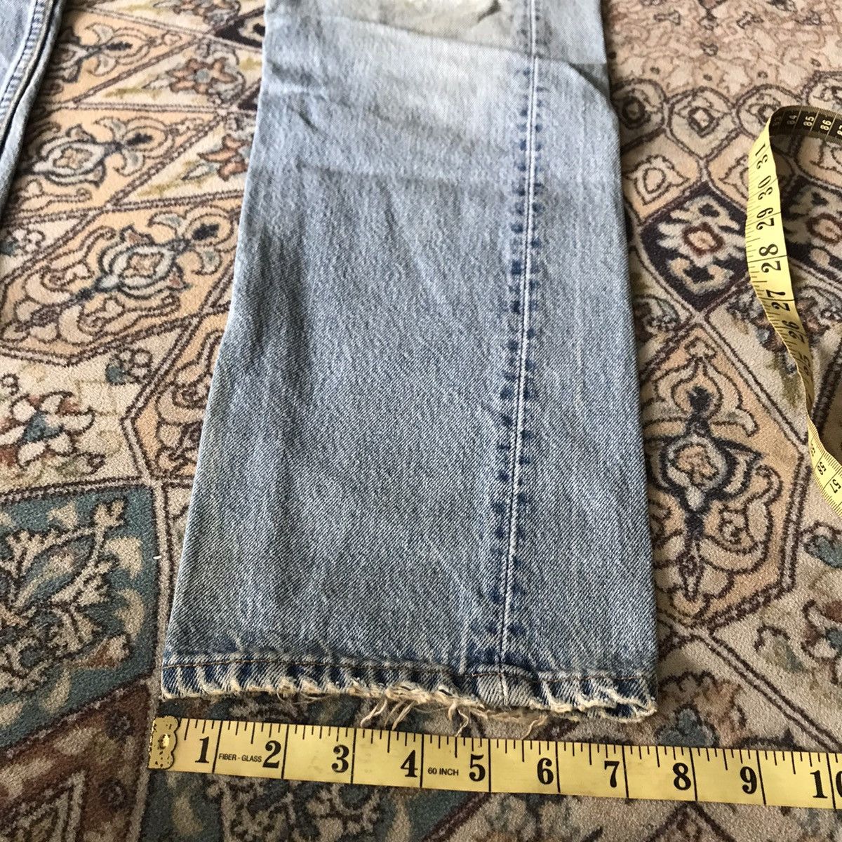 Levi's Vintage 80s Levis 501 Distressed Jeans Made in USA Size US 31 - 24 Thumbnail