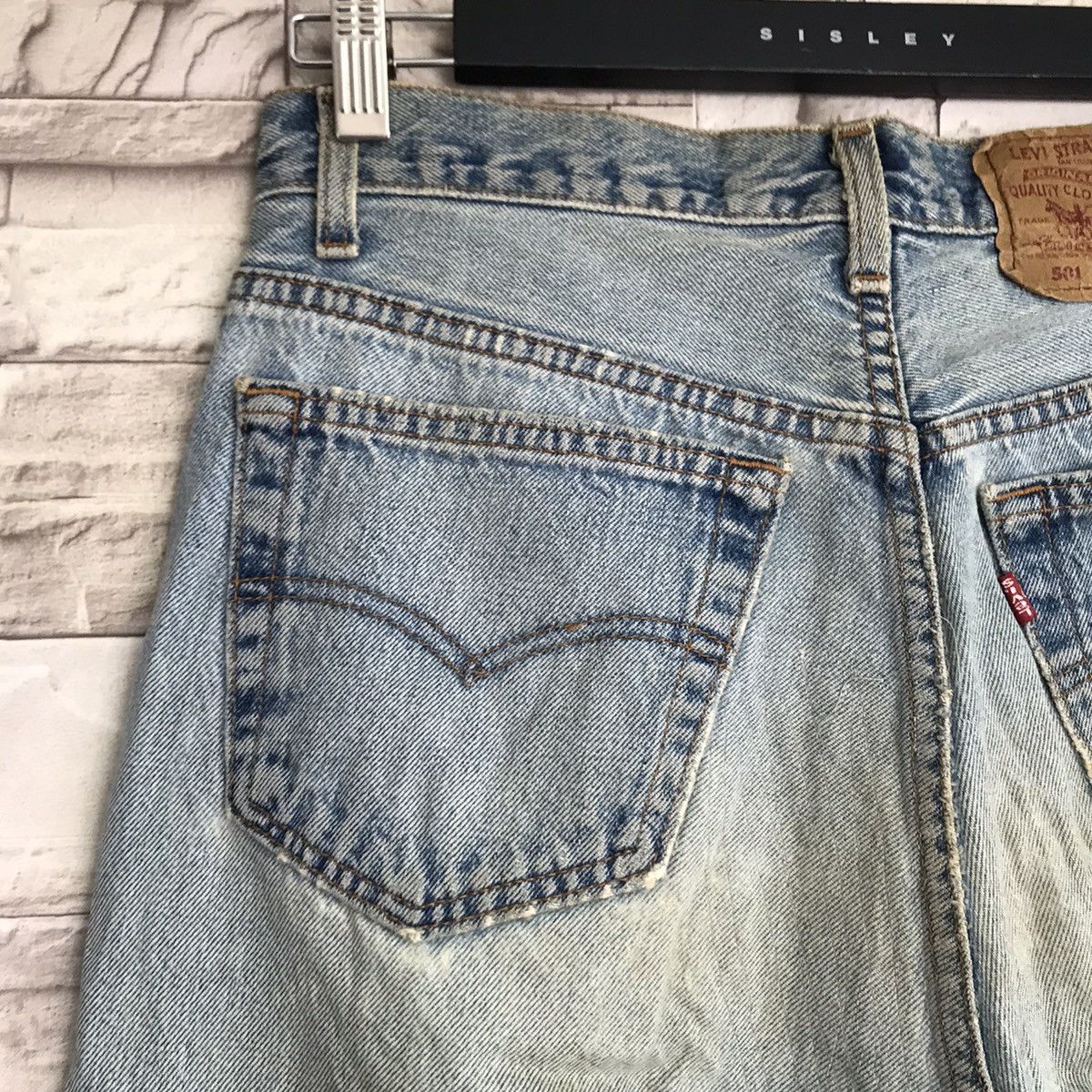 Levi's Vintage 80s Levis 501 Distressed Jeans Made in USA Size US 31 - 13 Thumbnail