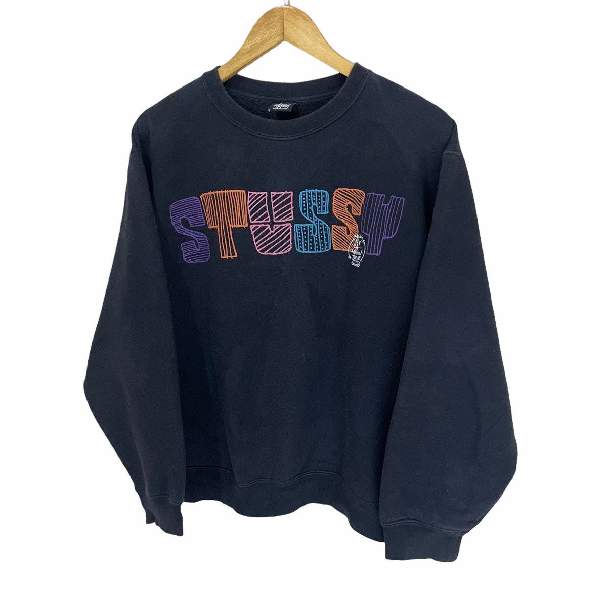 Stussy × Vintage 💥STUSSY BOXY CREWNECK SWEATSHIRT Size US M / EU 48-50 / 2 - 2 Thumbnail