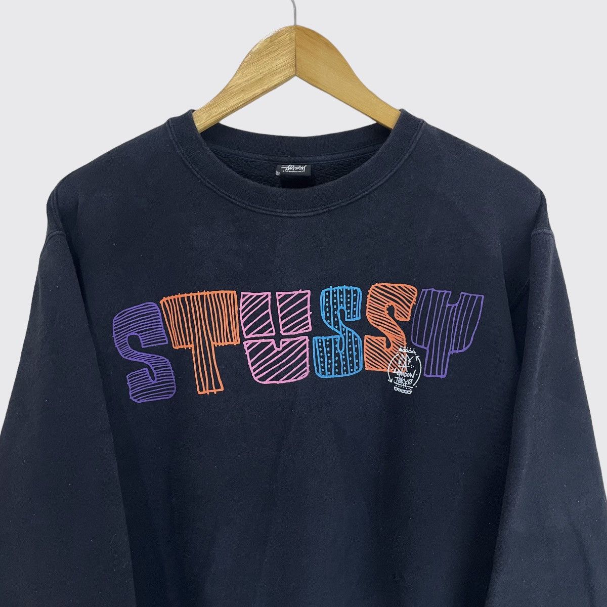 Stussy × Vintage 💥STUSSY BOXY CREWNECK SWEATSHIRT Size US M / EU 48-50 / 2 - 4 Thumbnail