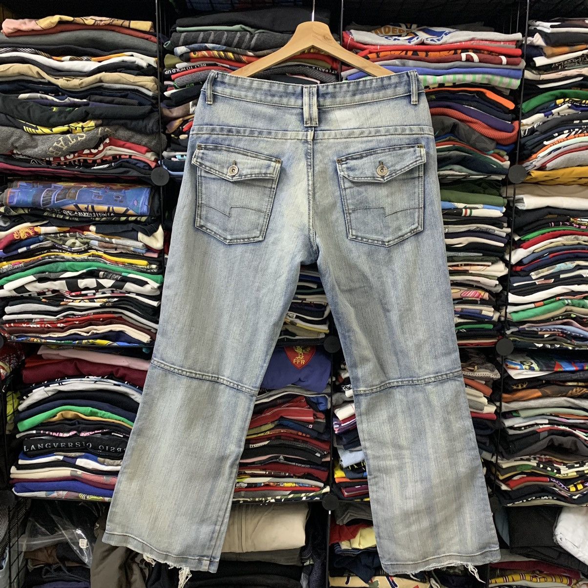 Japanese Brand IDENTIC DOUBLE KNEE DESIGN JEANS Size US 34 / EU 50 - 2 Thumbnail