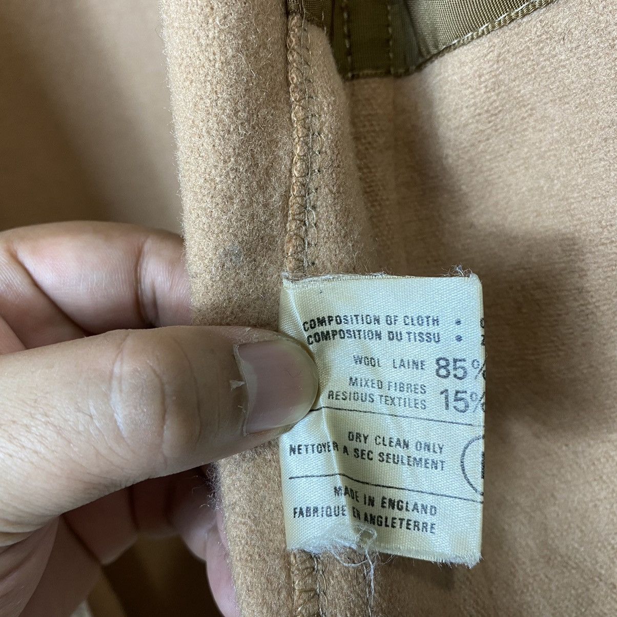 Original Montgomery Vtg THE MONTGOMERY duffle Tibbett ENGLAND Coat Jacket Size US L / EU 52-54 / 3 - 11 Thumbnail