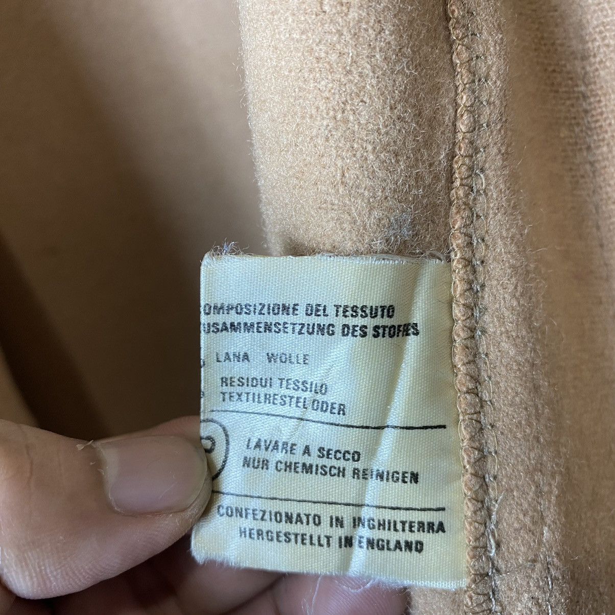 Original Montgomery Vtg THE MONTGOMERY duffle Tibbett ENGLAND Coat Jacket Size US L / EU 52-54 / 3 - 12 Thumbnail