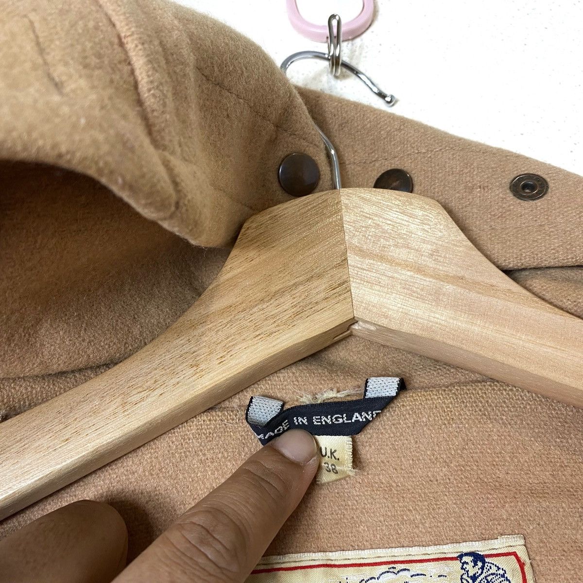 Original Montgomery Vtg THE MONTGOMERY duffle Tibbett ENGLAND Coat Jacket Size US L / EU 52-54 / 3 - 10 Thumbnail