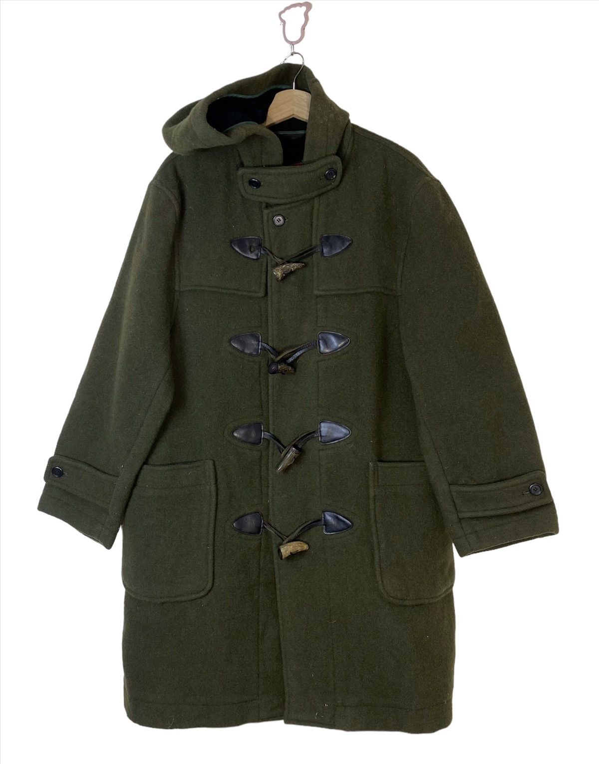 Boston Traders Vtg BOSTON TRADERS Duffle Coat Wool Jacket Hooded Size US L / EU 52-54 / 3 - 1 Thumbnail