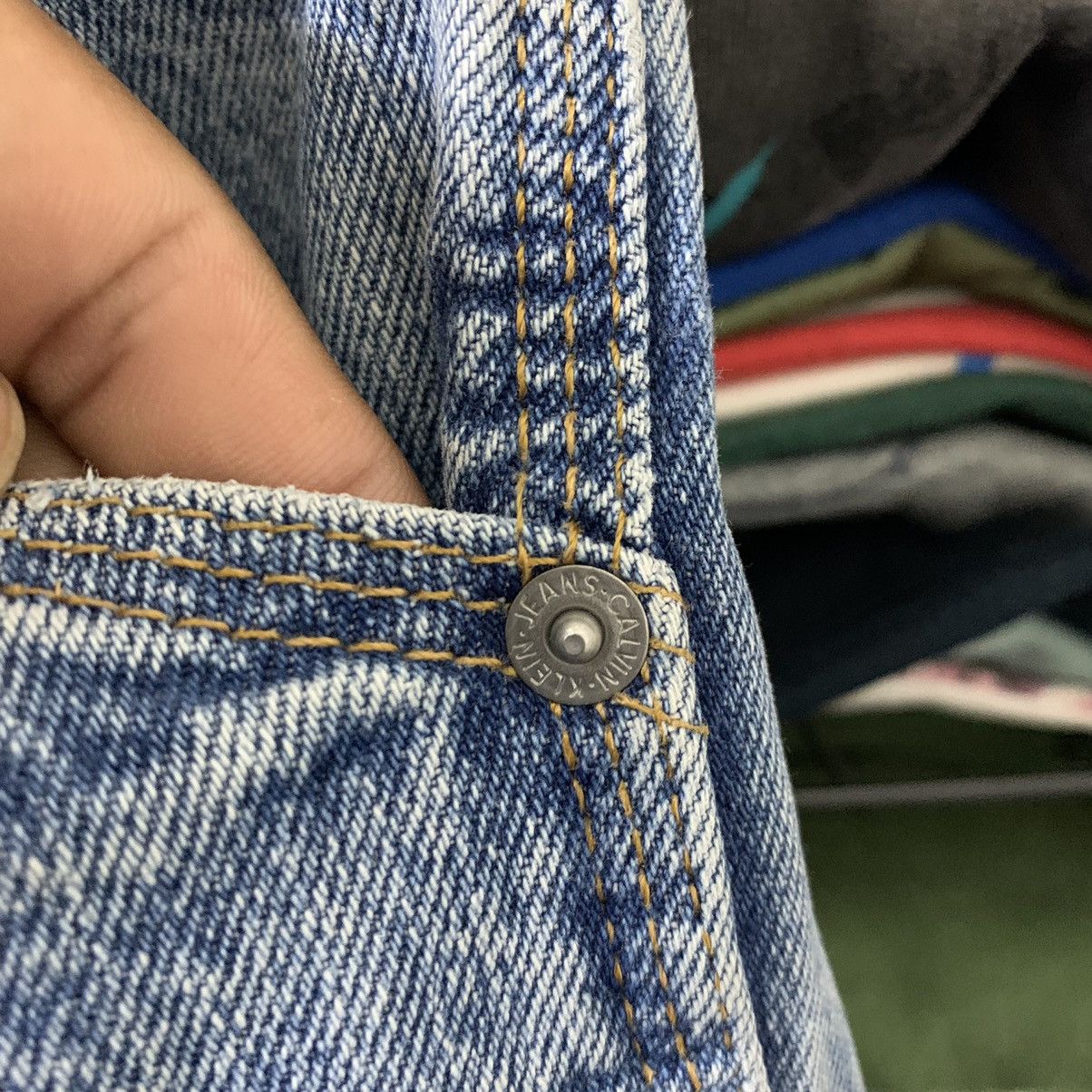 Calvin Klein × Vintage CALVIN KLEIN CARPENTER WORKER JEANS VINTAGE(STONEWASH) Size US 30 / EU 46 - 5 Thumbnail