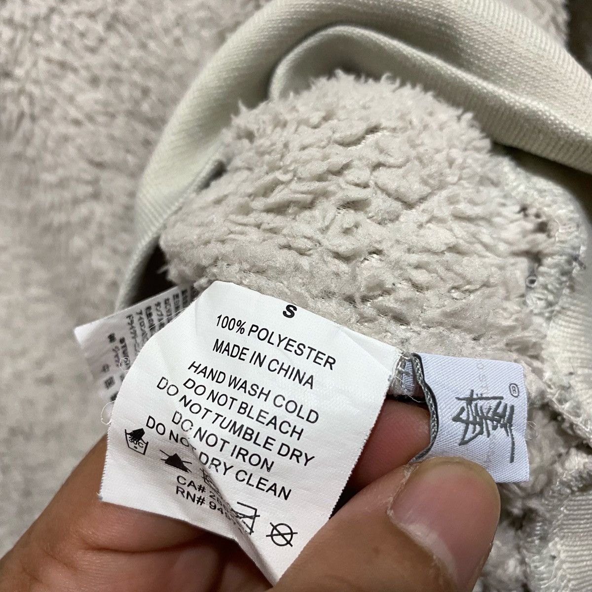 Stussy 🔥🔥 RARE STUSSY Spellout Embroidery Fleece Fur Pullover Size US S / EU 44-46 / 1 - 5 Thumbnail